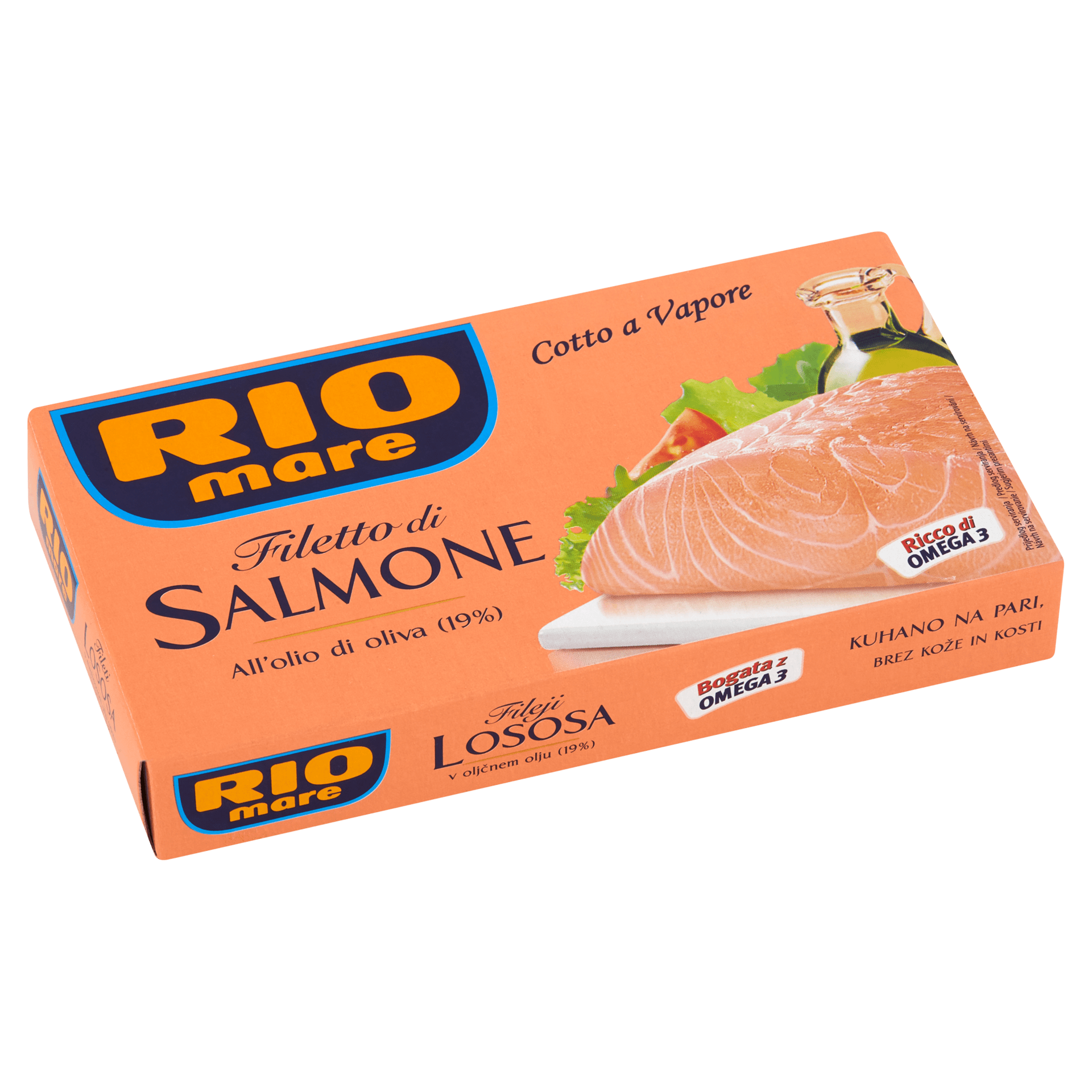 Levně Rio mare Filety z lososa v olivovém oleji (19%) 150 g