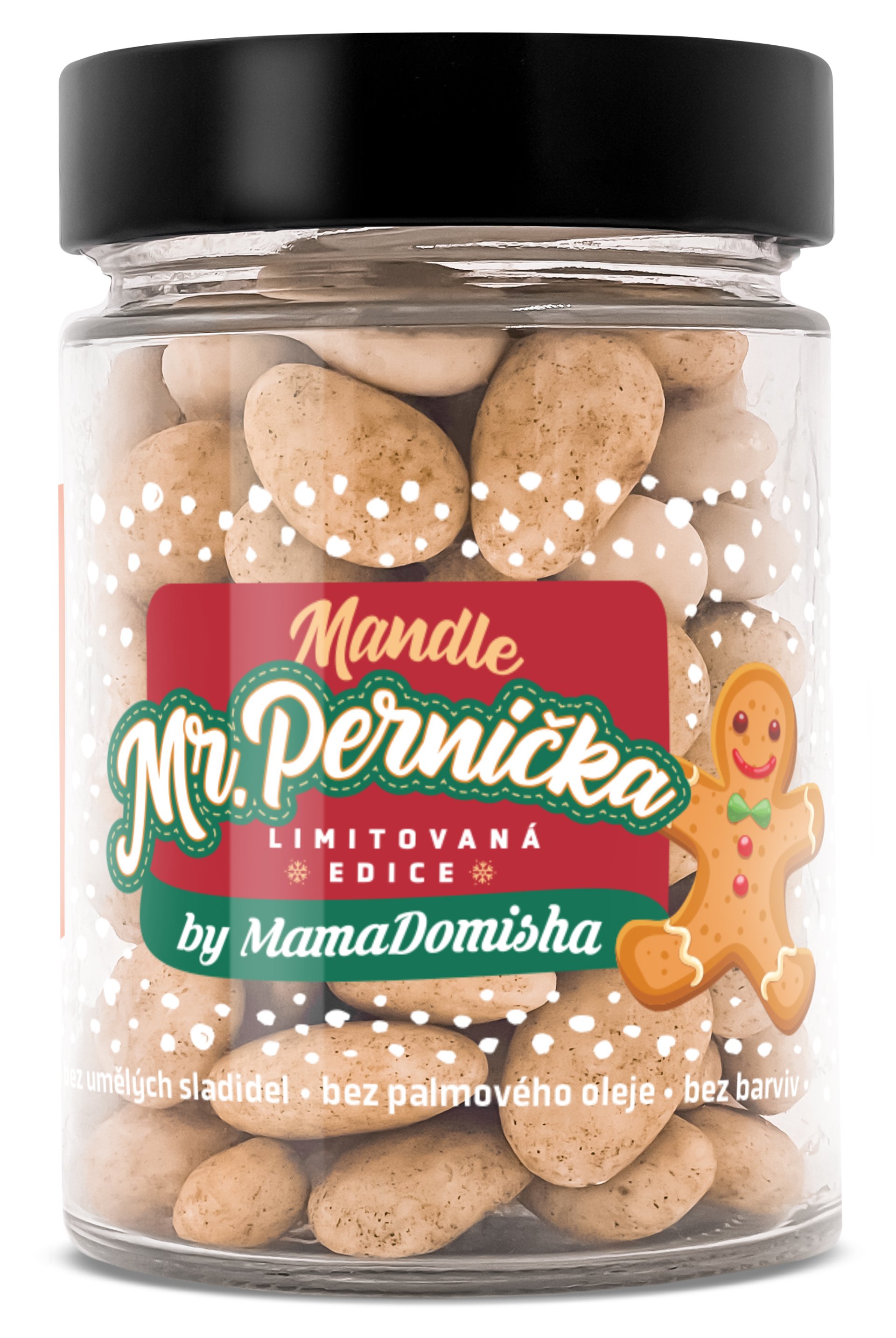Levně GRIZLY Mandle Mr. Perníčka by @mamadomisha 200 g