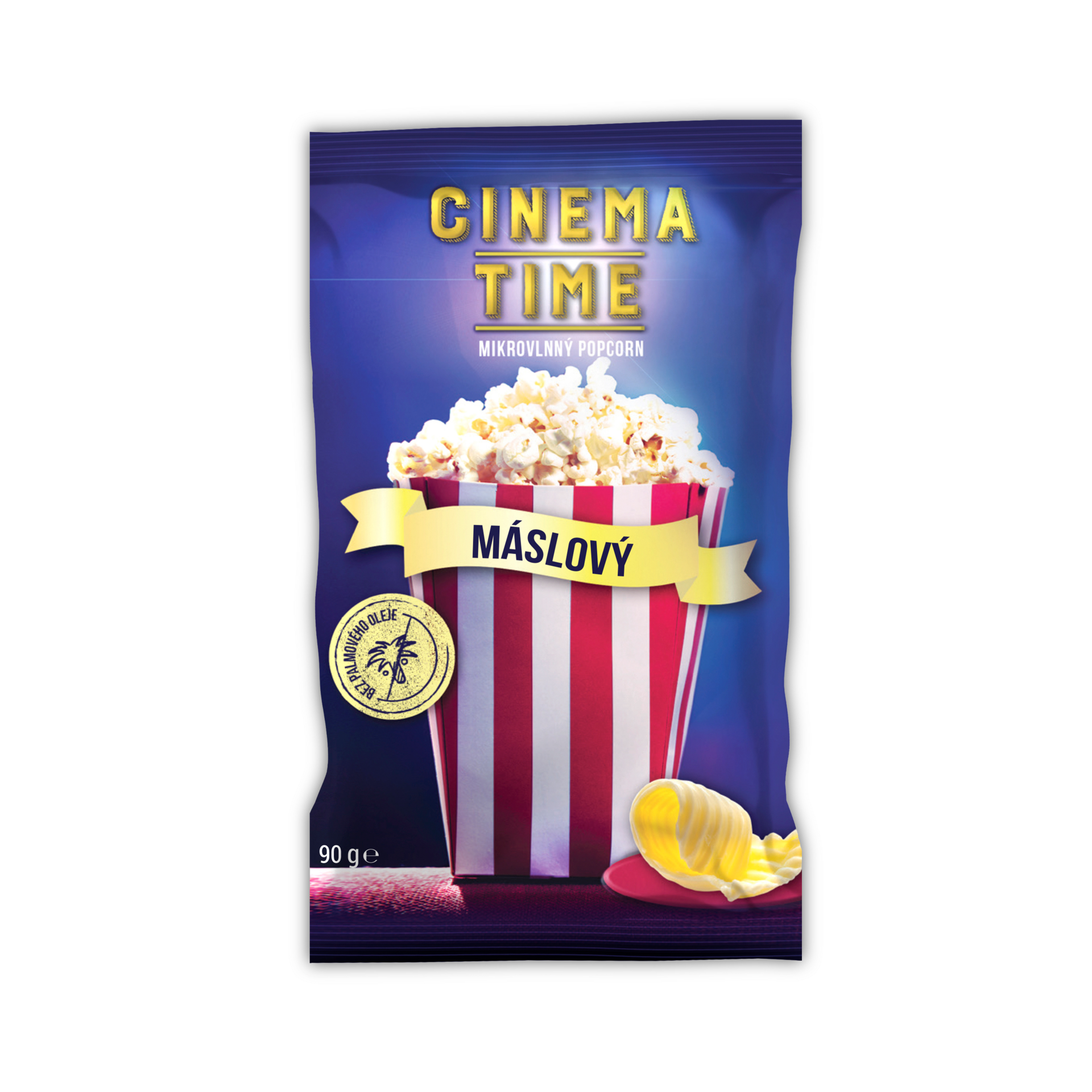 Levně Cinema Time Mikrovlnný popcorn máslový 90 g