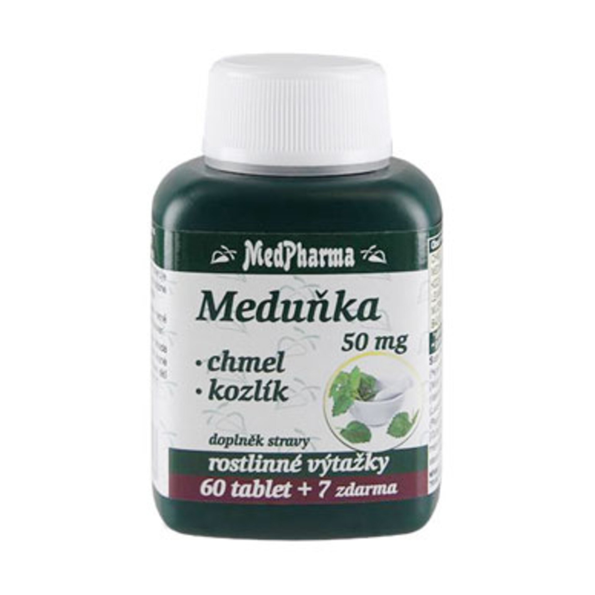 Levně MedPharma Meduňka 50 mg+chmel+kozlík 67 tablet