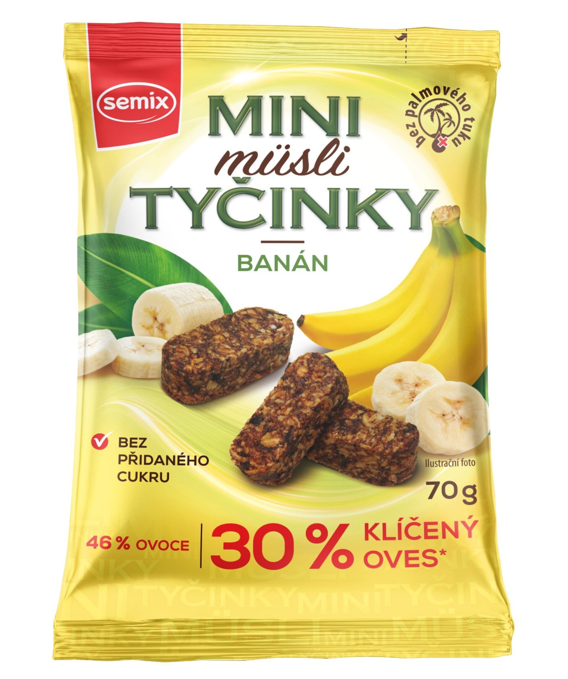 Levně Semix Mini müsli tyčinky s banány bez lepku 70 g