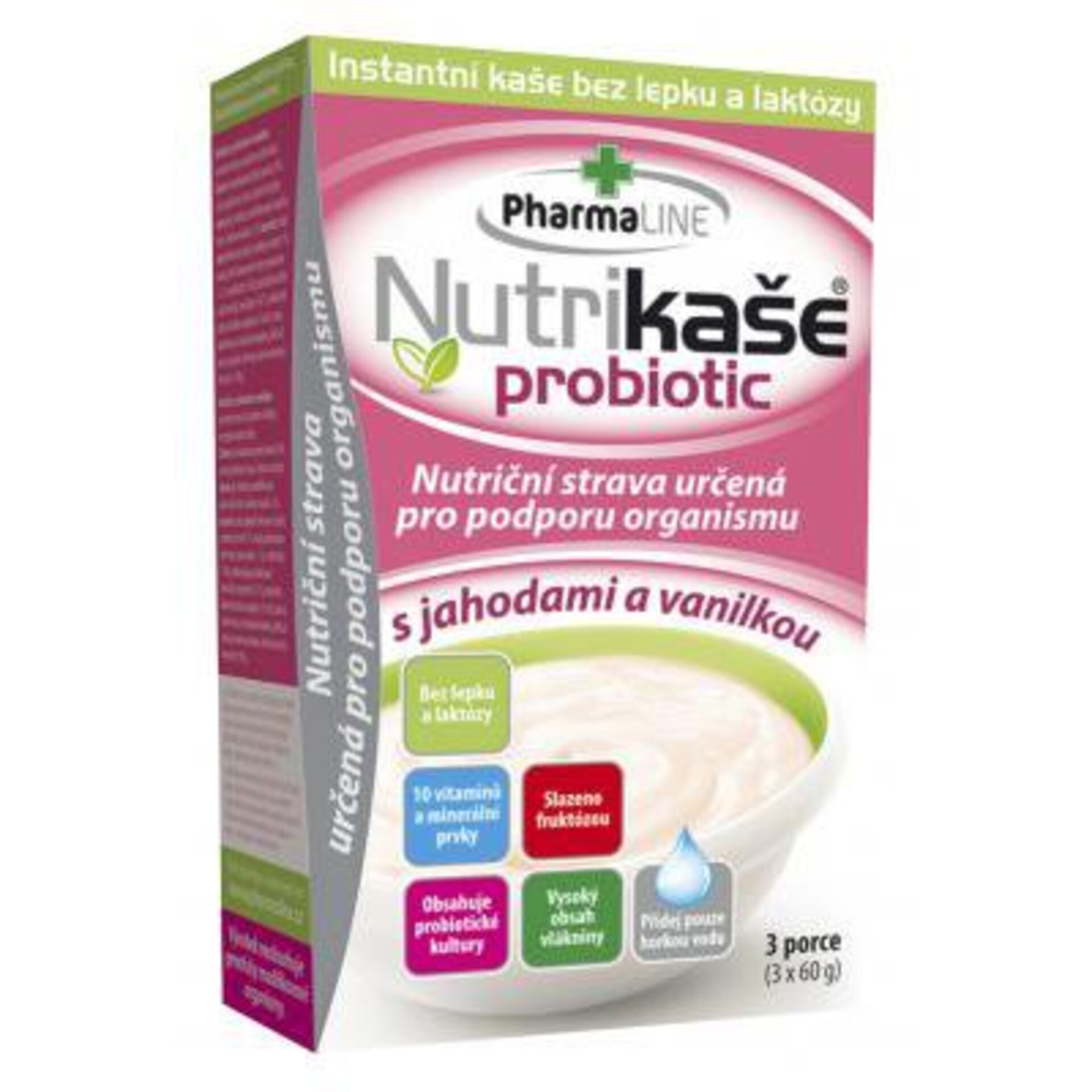 Levně Mogador Nutrikaše probiotic s jahodou a vanilkou 180 g