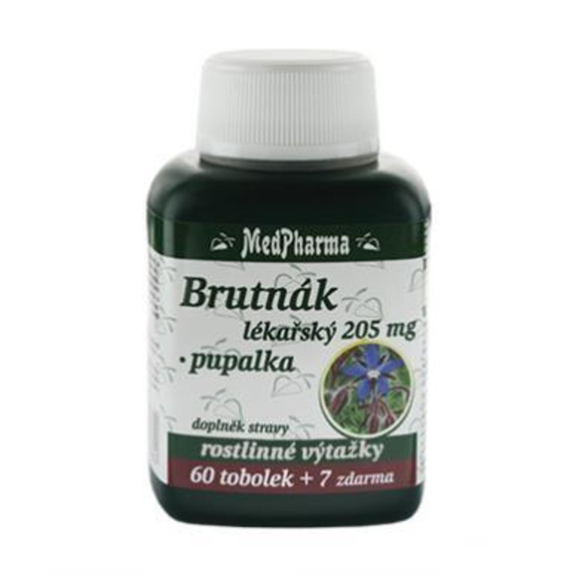Levně MedPharma Brutnák lékářský 205 mg + pupalka 67 tablet