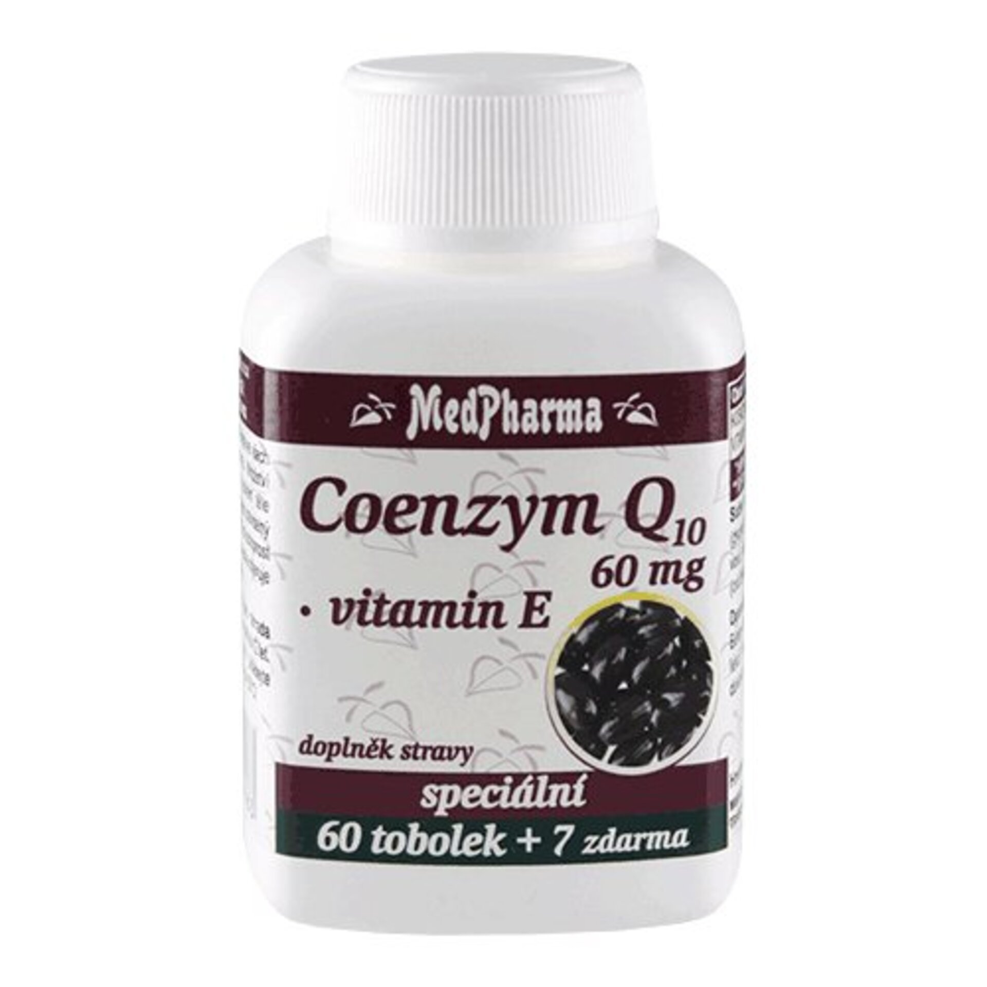 Levně MedPharma COENZYM Q10 + vitamín E 60mg 67 tablet