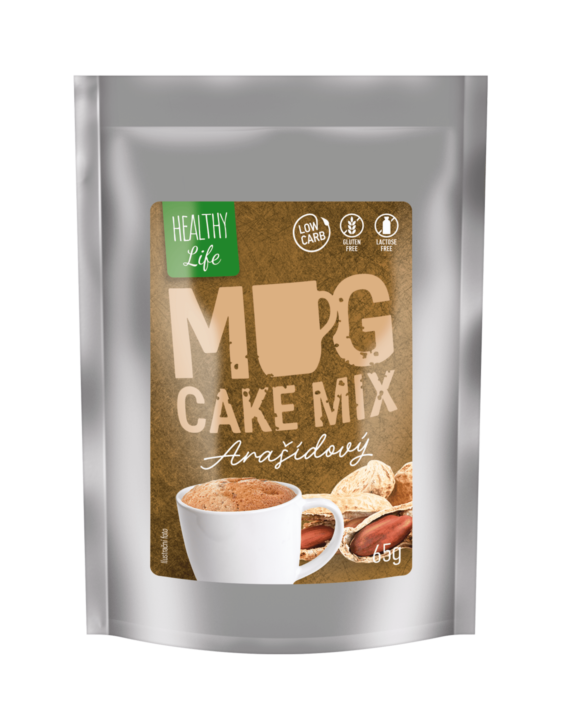 Levně iPlody Mug cake mix arašídový 65 g