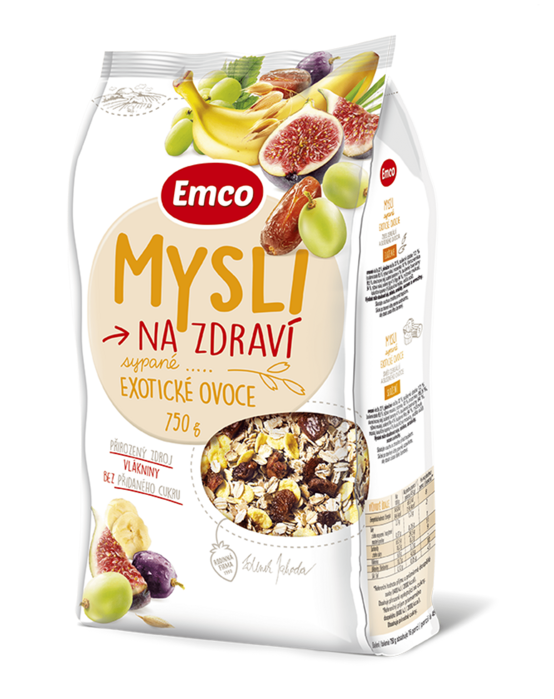 Levně Emco Mysli sypané Exotické ovoce 750 g