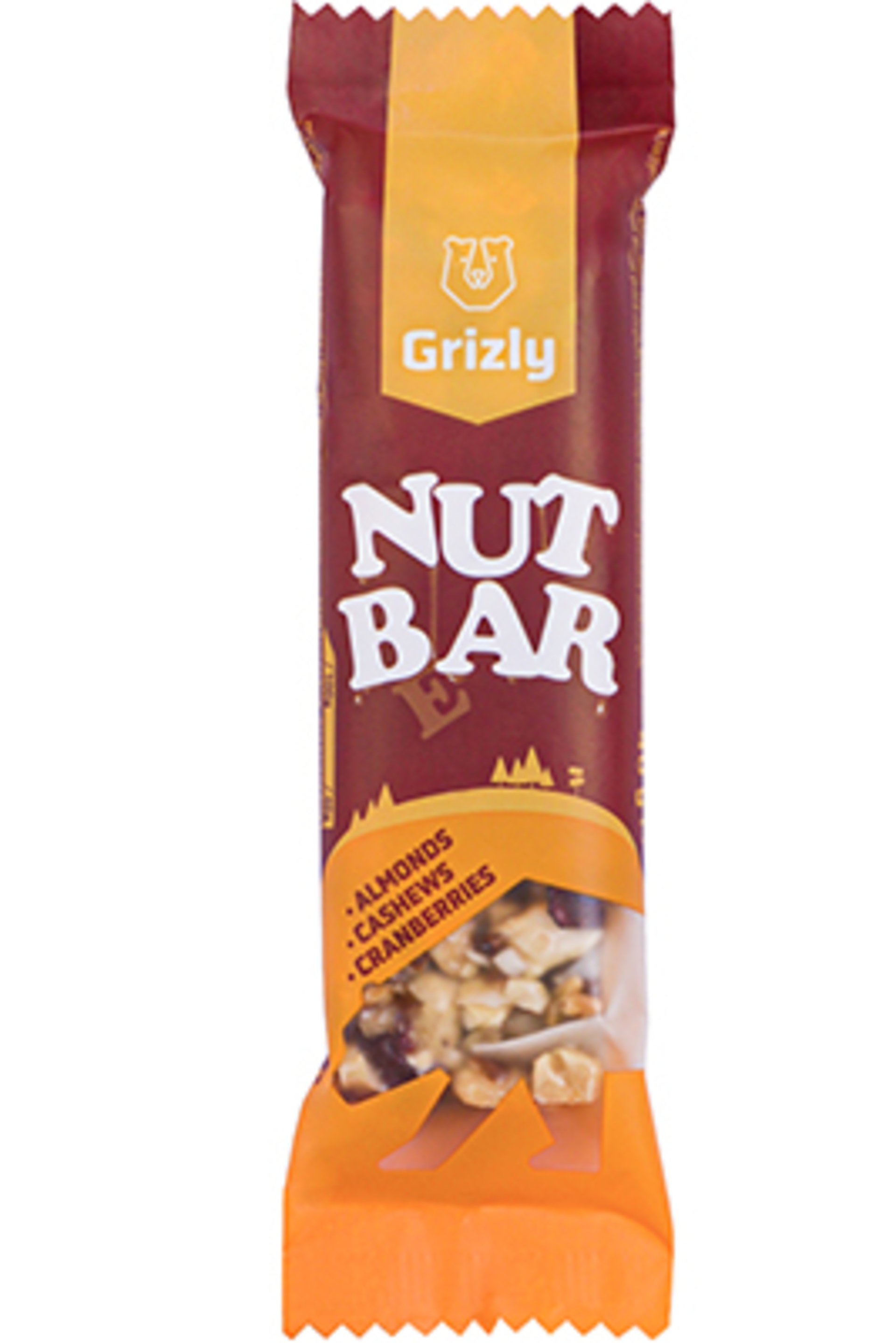 Levně GRIZLY Nut bar mandle-kešu-brusinky 40 g