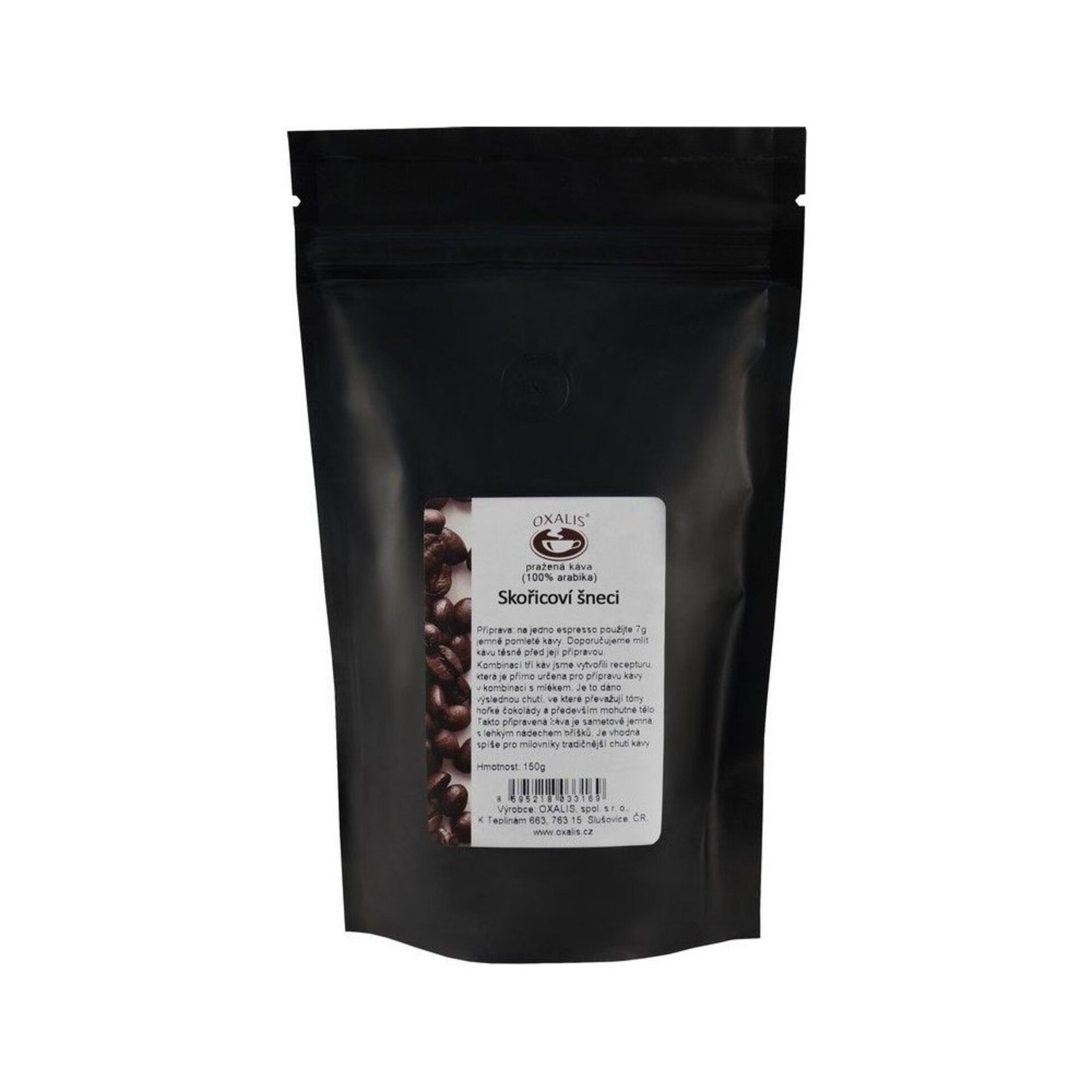 Oxalis Káva aromatizovaná mletá Skořicoví šneci 150 g