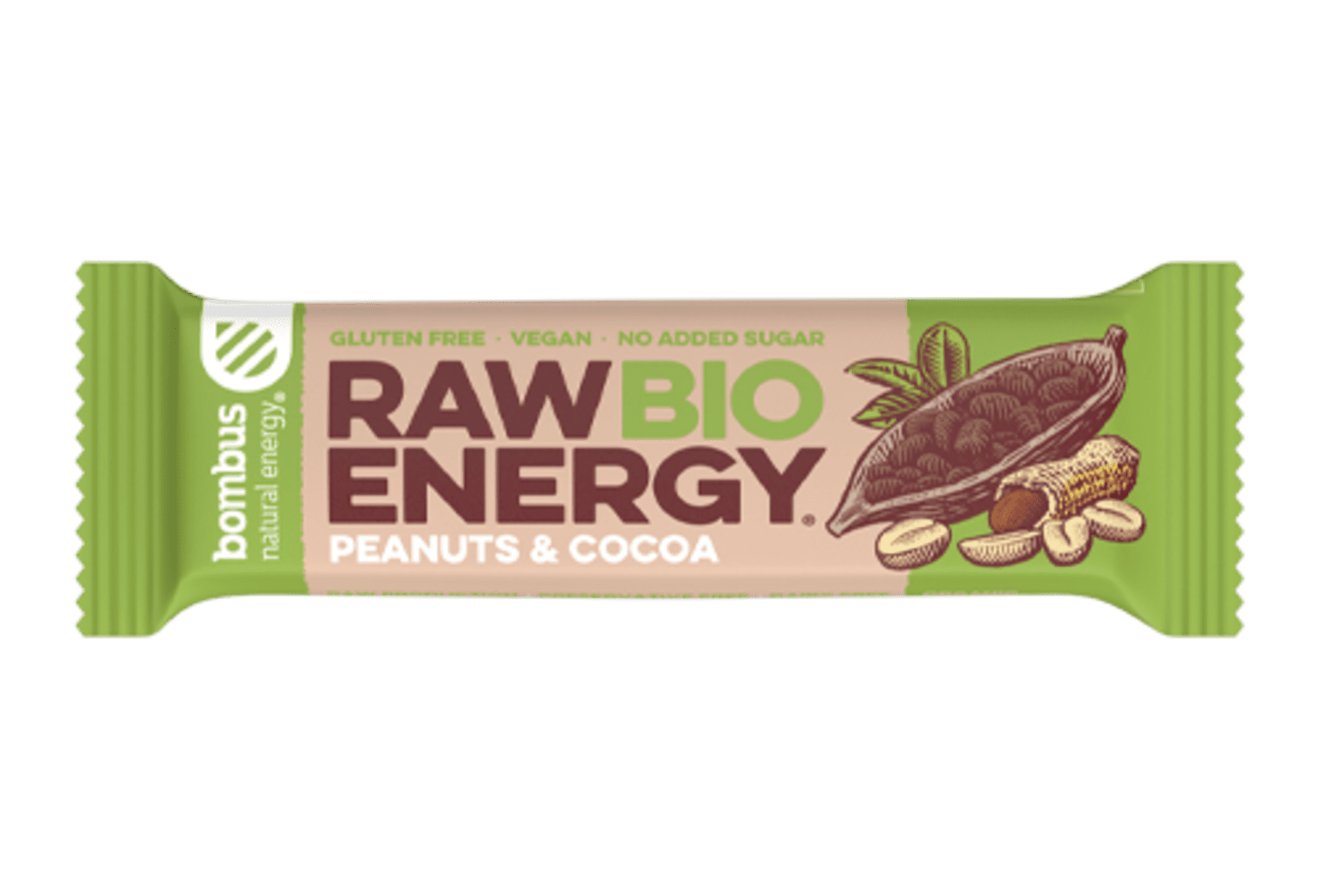 Levně Bombus Raw ENERGY Arašídy a kakao BIO 50 g