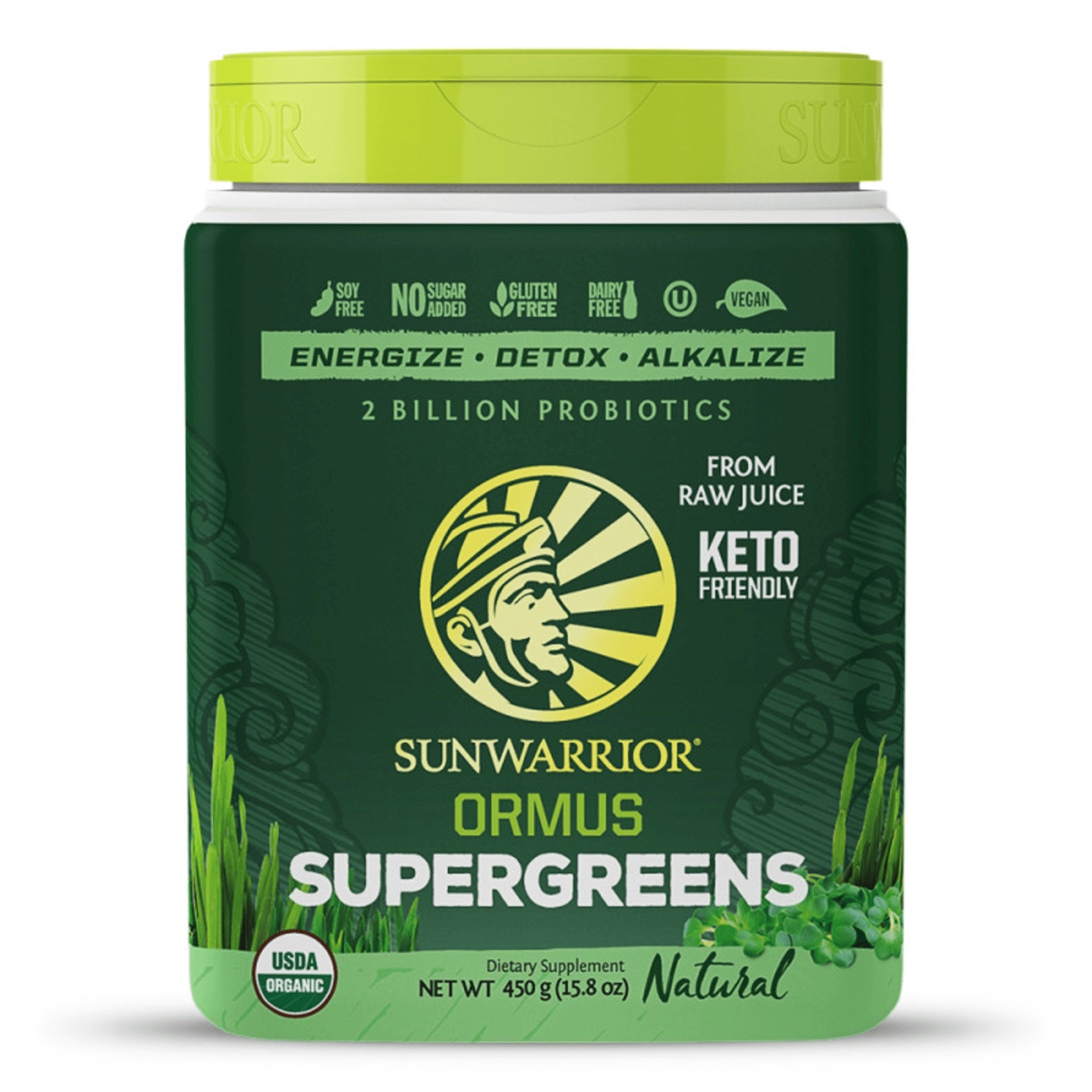 Levně Sunwarrior Ormus Warrior Super Greens Bio 450 g