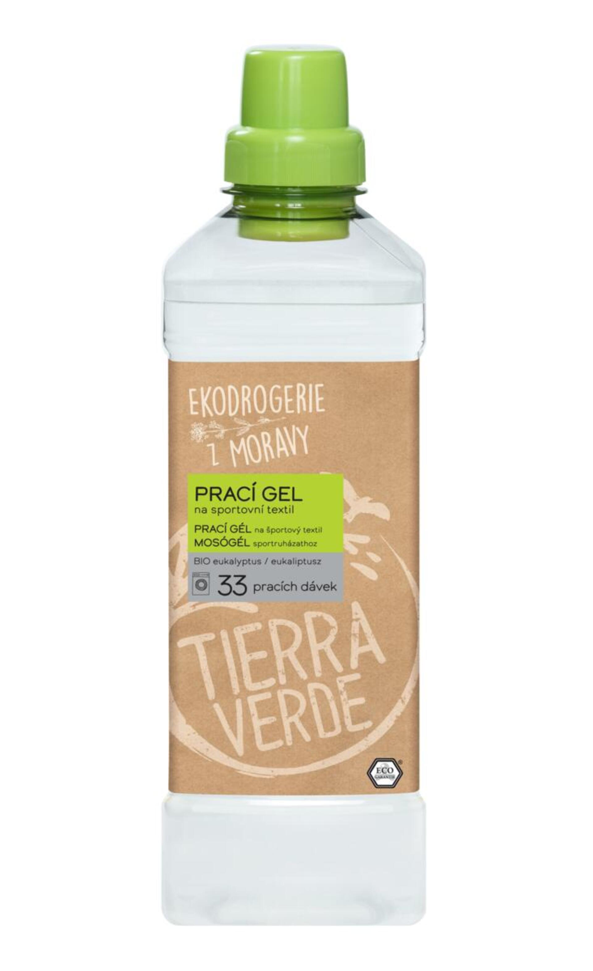 Tierra Verde Prací gel na sportovní textil s eukalyptovou silicí BIO 1000 ml