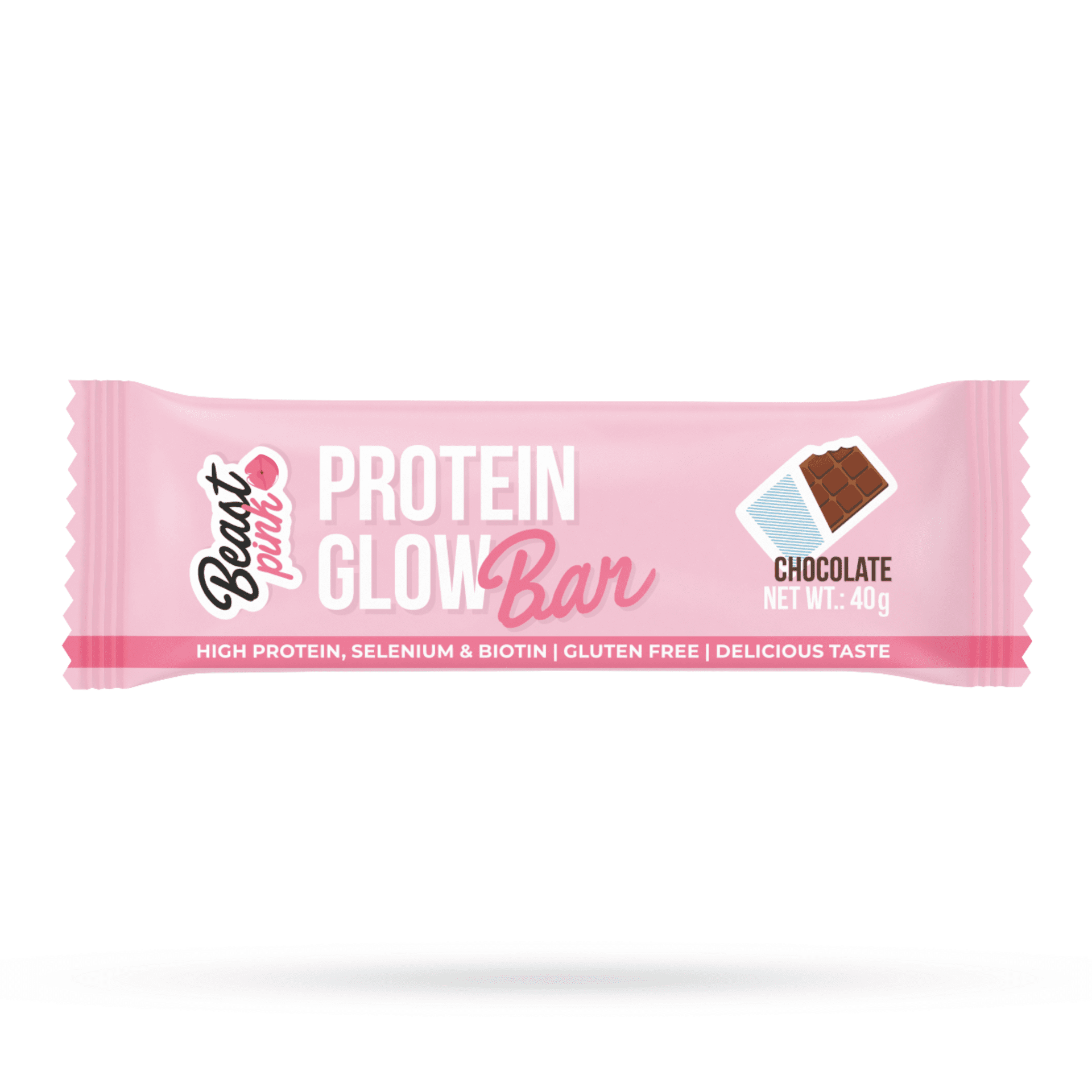 Levně BeastPink Proteinová tyčinka GlowBar čokoláda 40 g