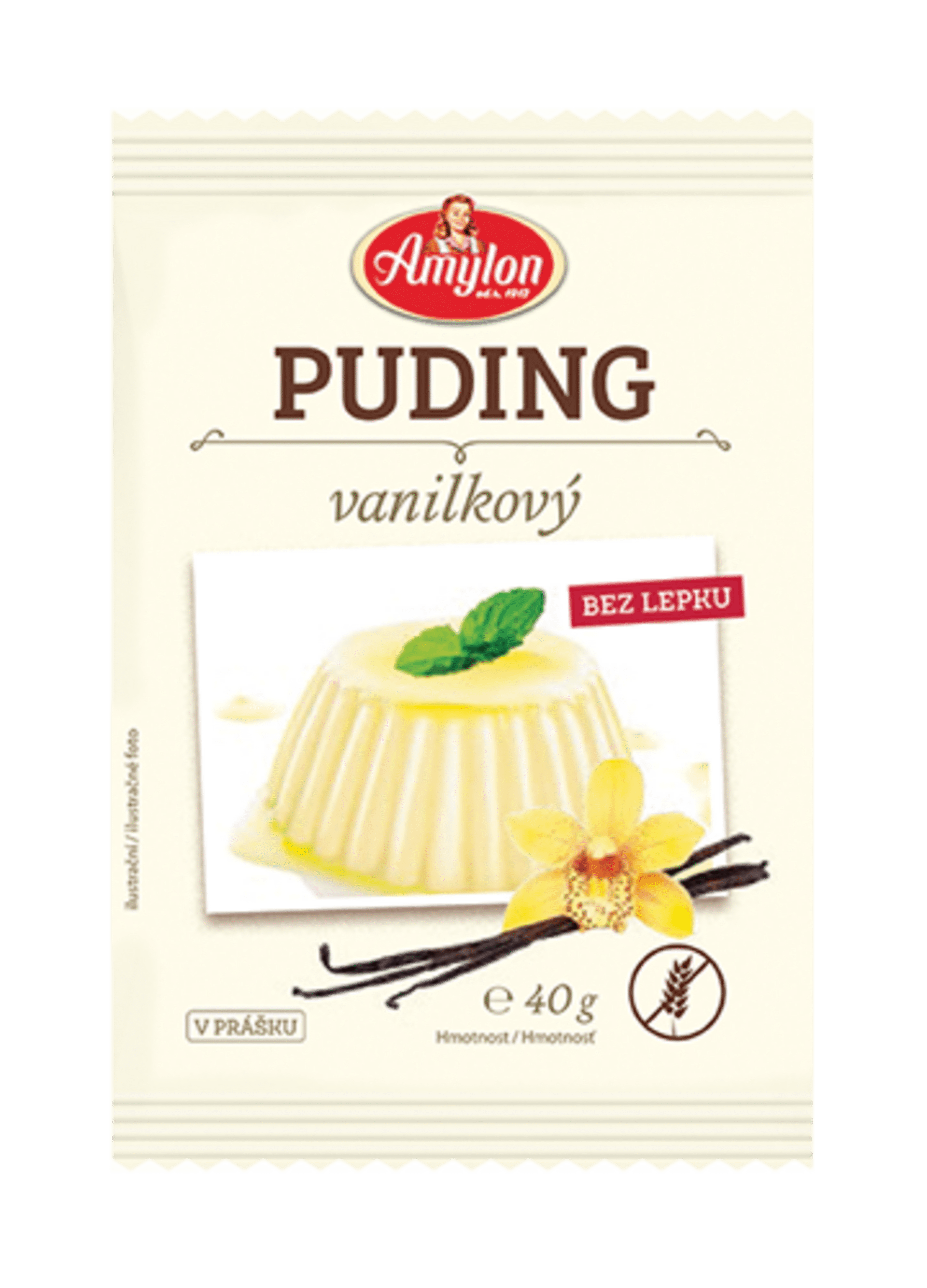 Levně Amylon Puding vanilkový bezlepkový 40 g