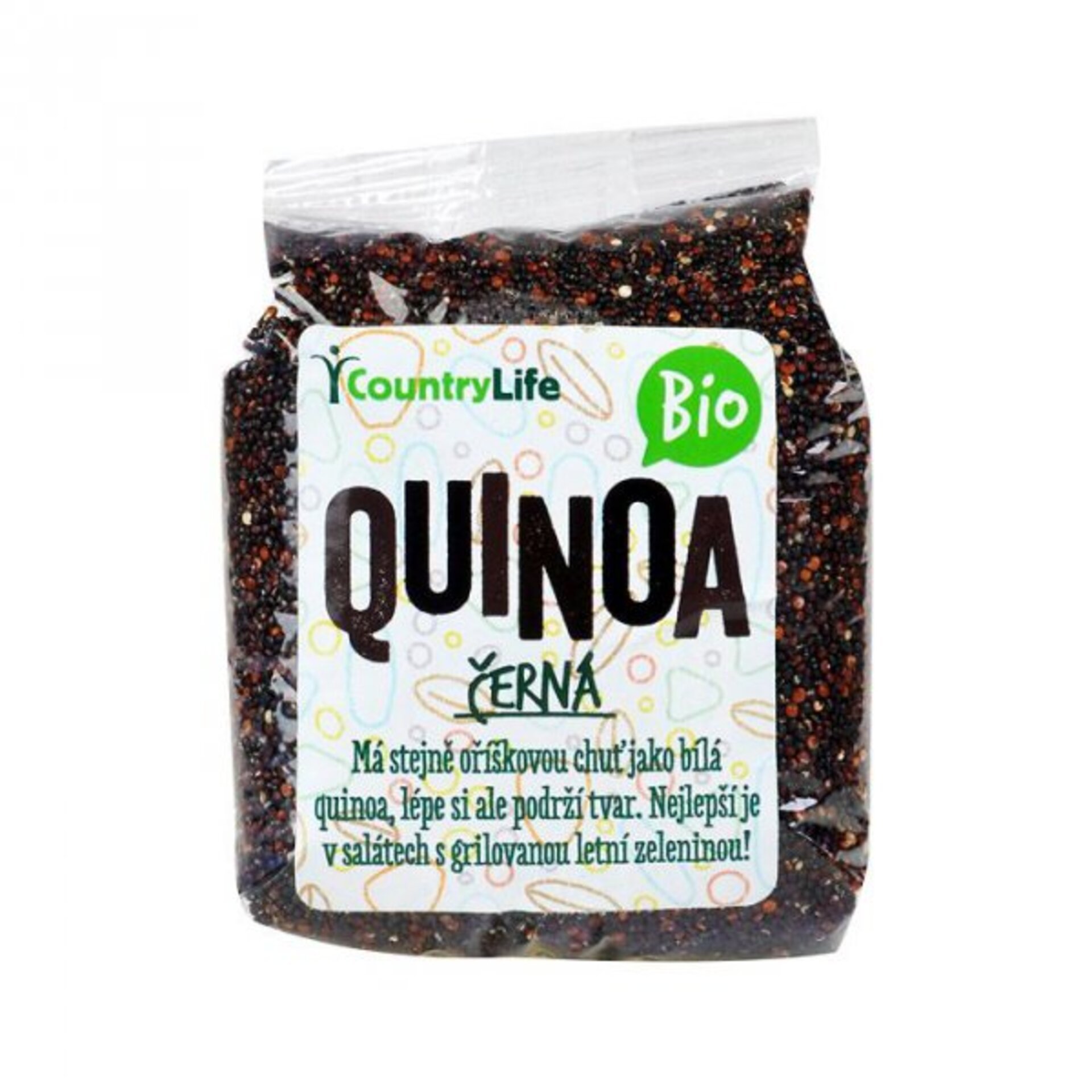 Levně Country Life Quinoa černá BIO 250 g