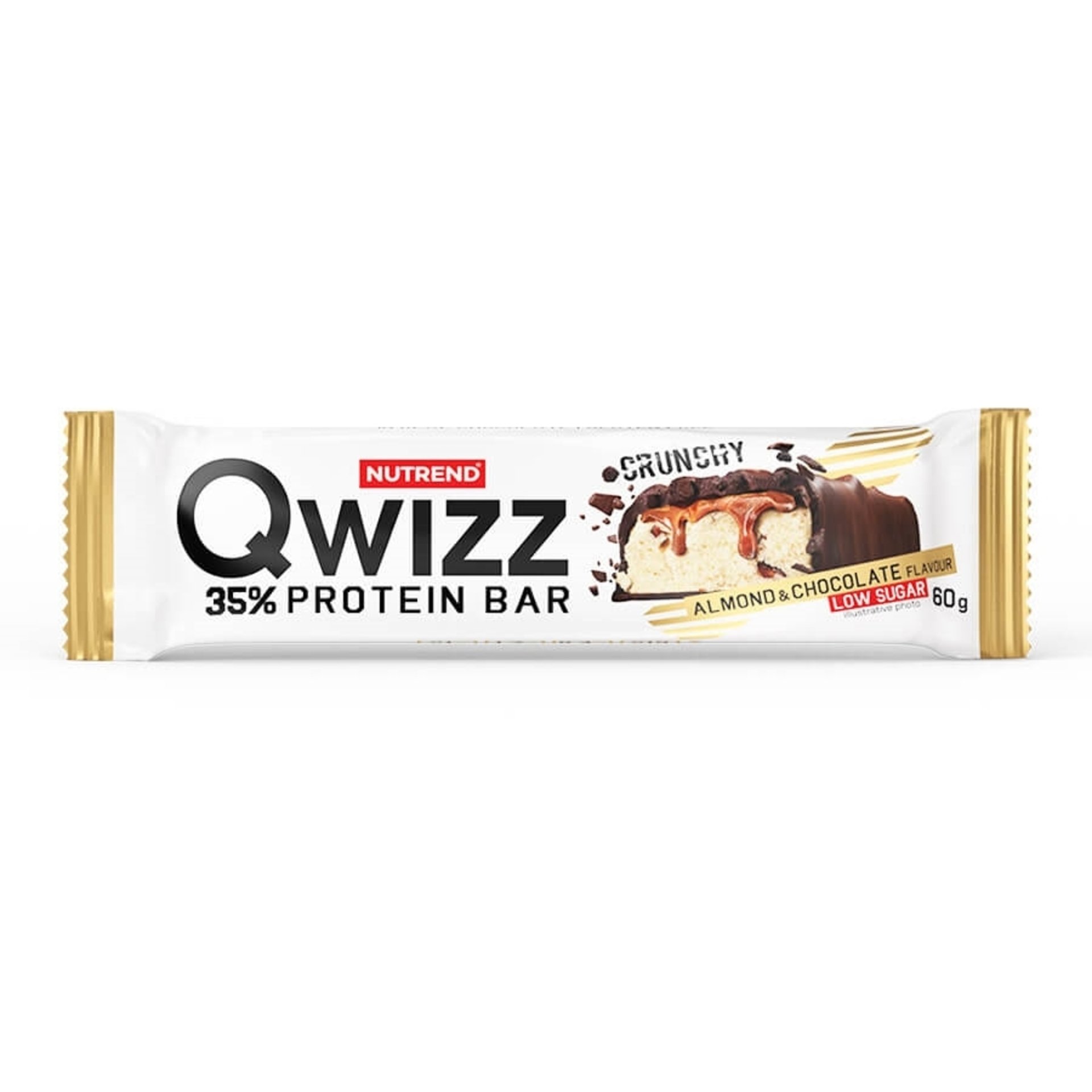 Levně Nutrend Qwizz Protein Bar 60 g mandle + čokoláda