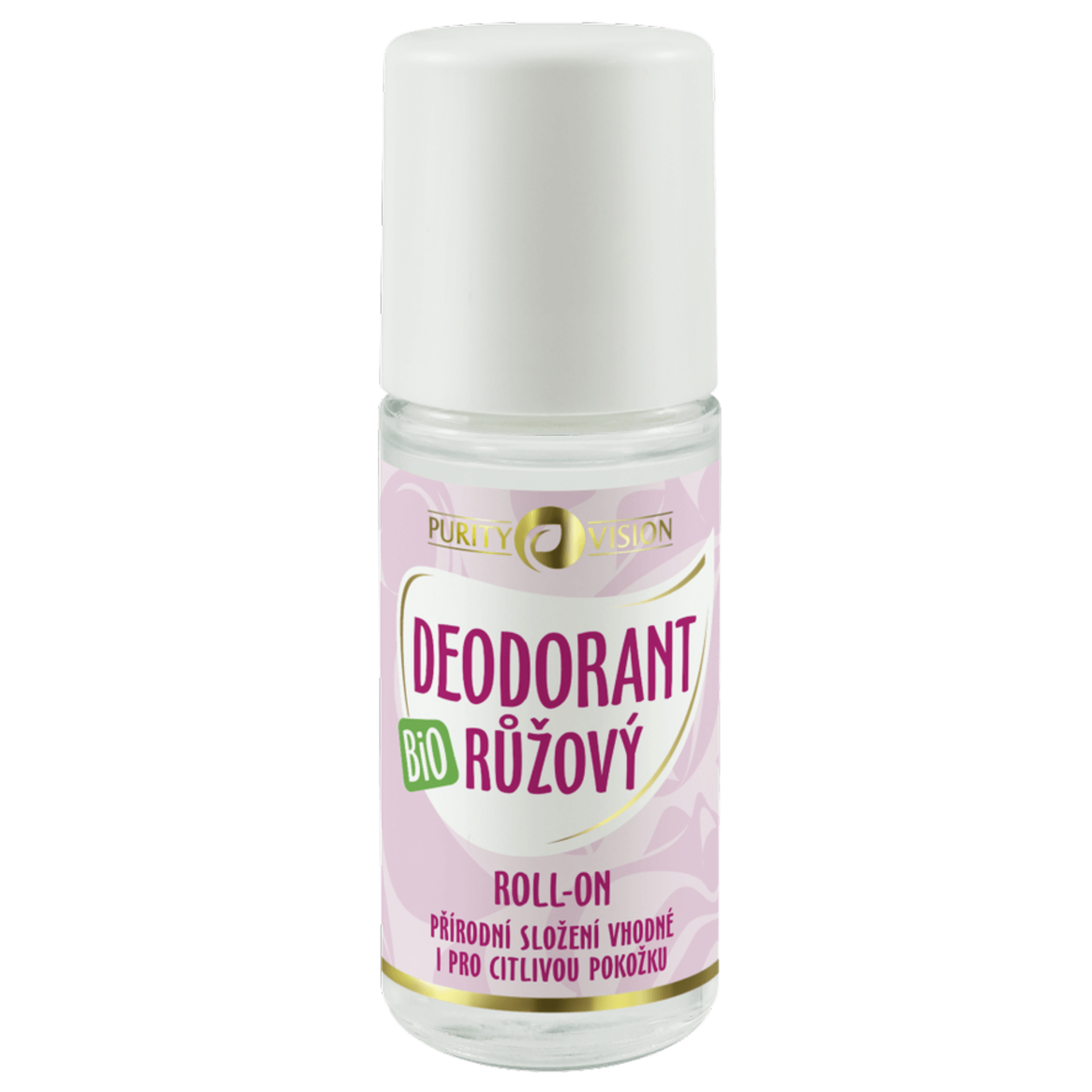 Levně Purity Vision Růžový deodorant roll-on BIO 50 ml