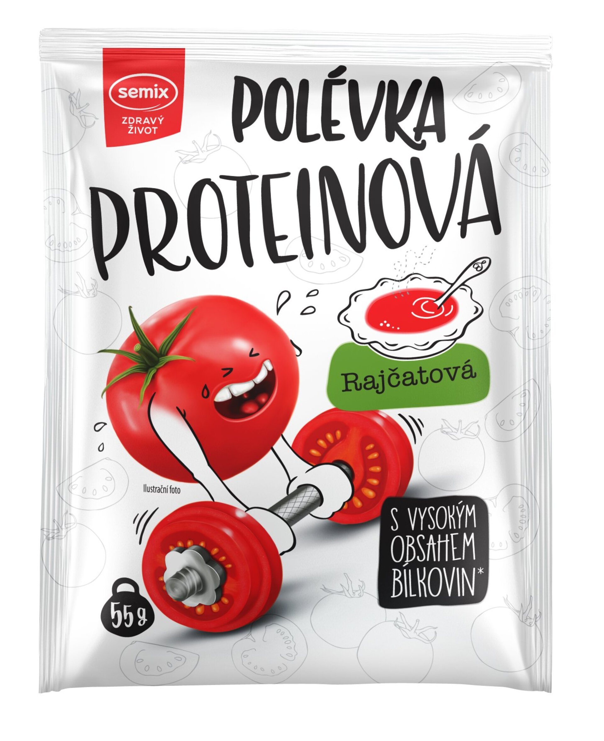 Levně Semix Proteinová polévka s rajčaty 55 g