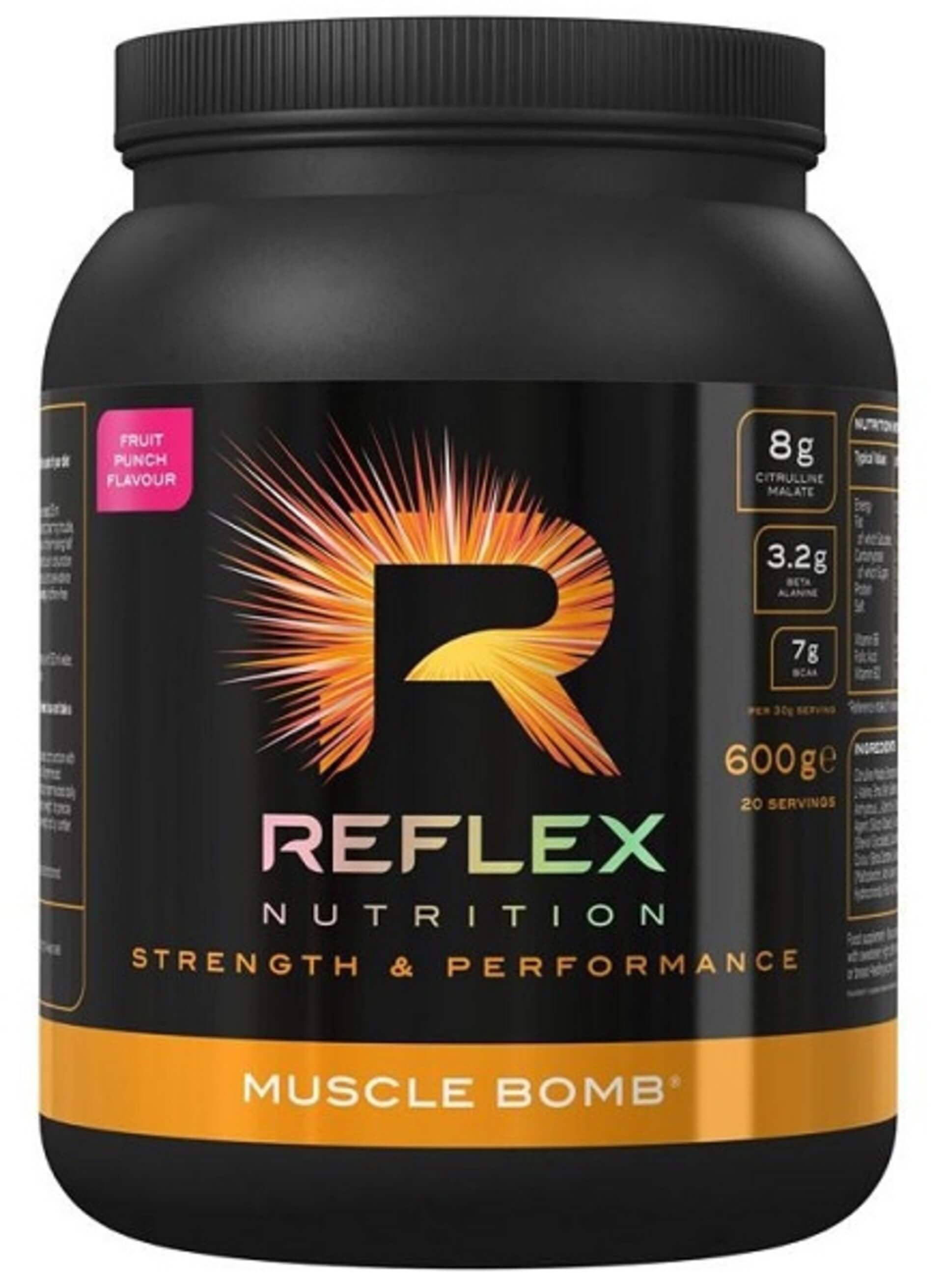 Levně Reflex Nutrition Muscle bomb 600 g fruit punch