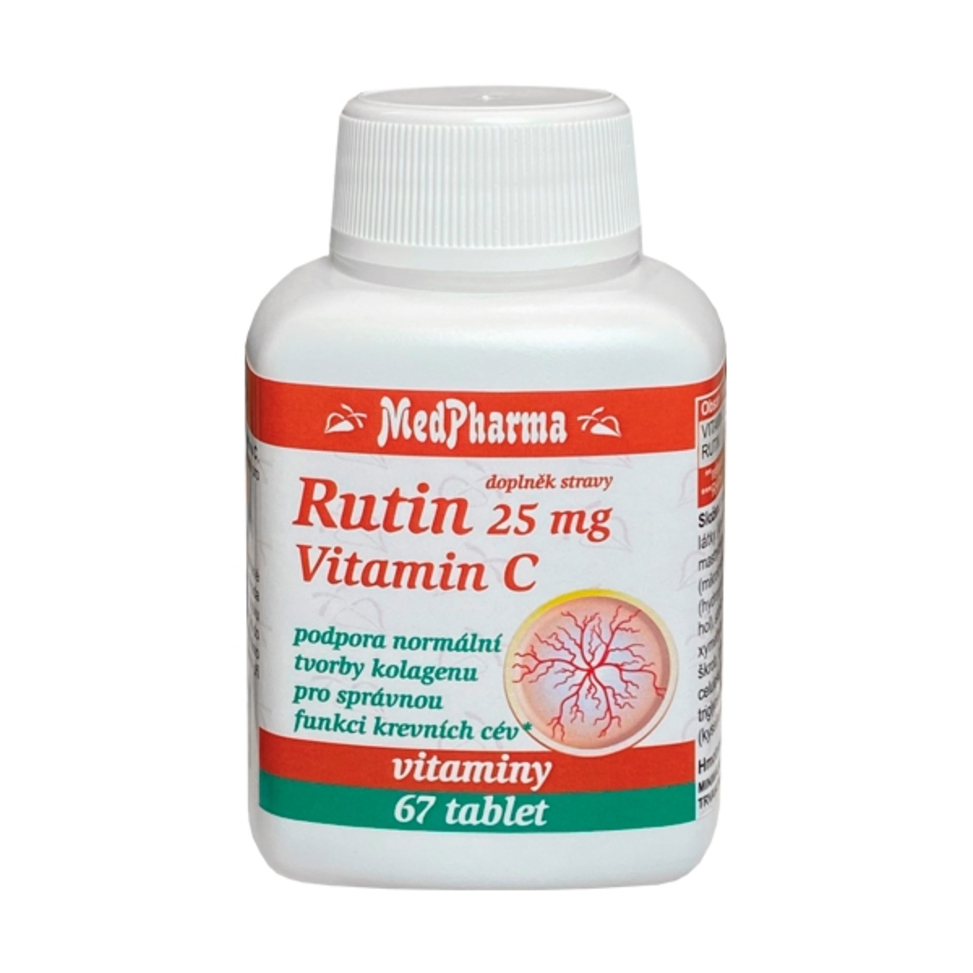 Levně MedPharma Rutin 25 mg a vitamin C 67 tablet
