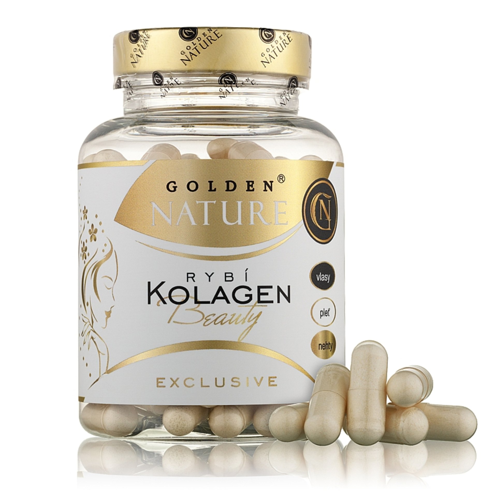 Levně Golden Nature Exclusive Rybí kolagen Beauty complex 100 tablet
