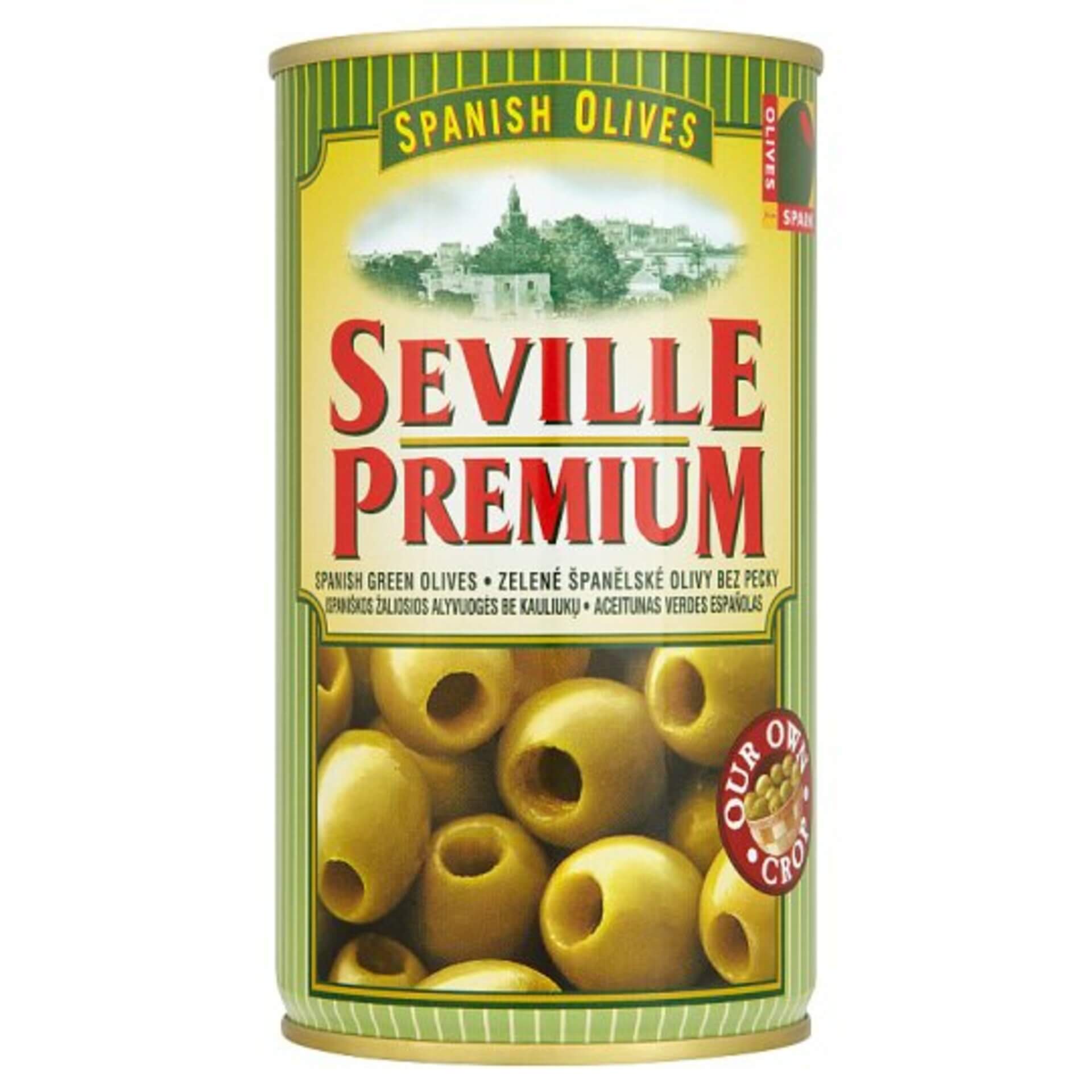 Levně Seville premium Zelené olivy bez pecky 350 g