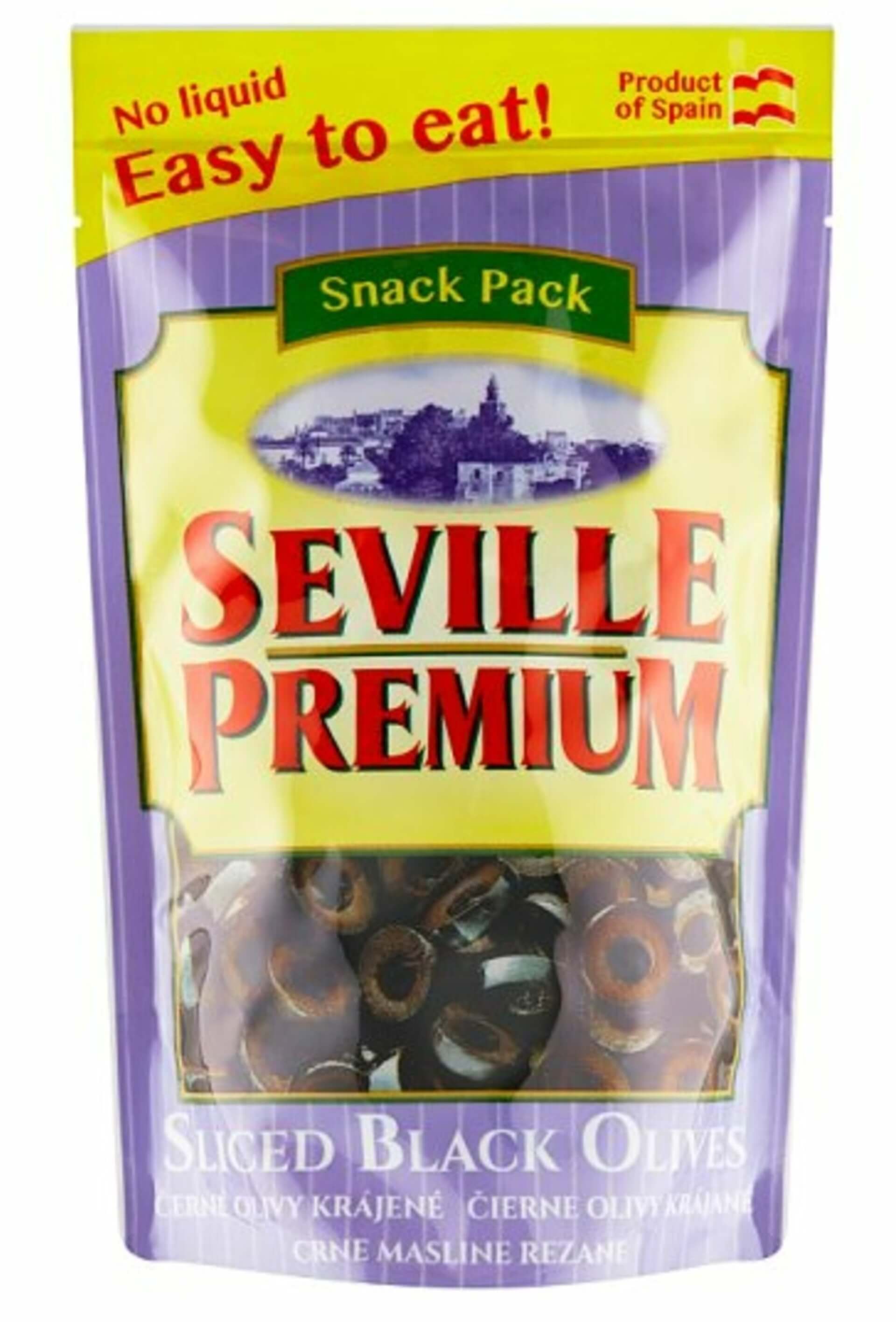 Levně Seville premium Černé olivy bez pecky krájené 75 g