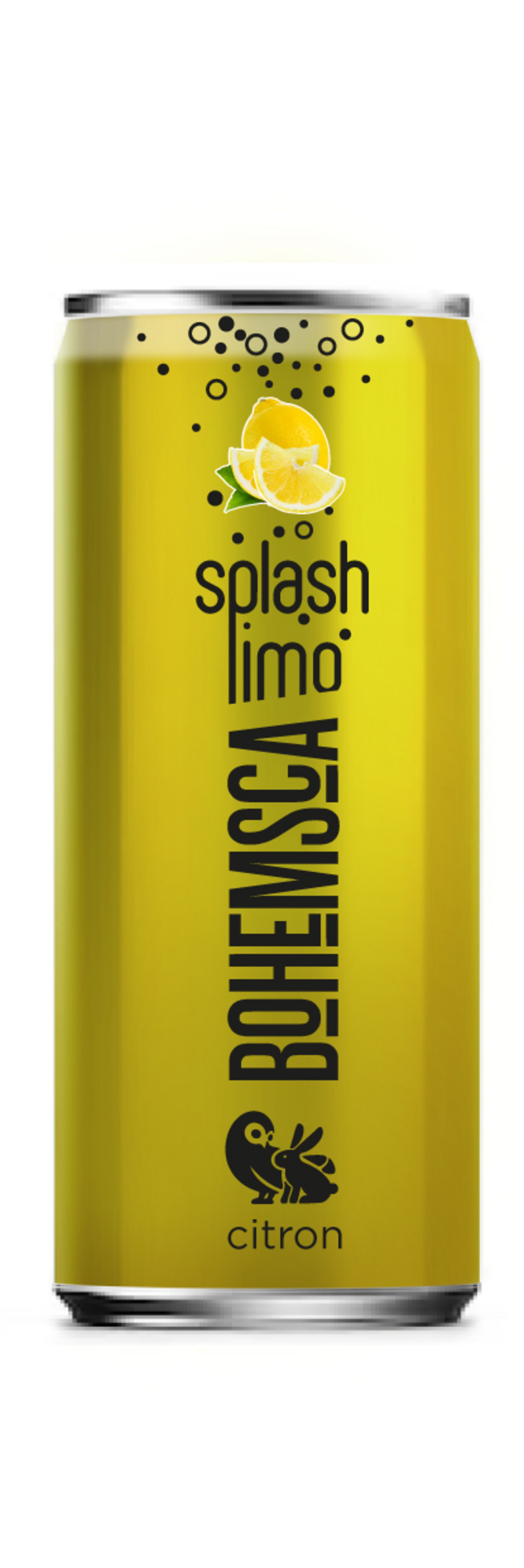 Bohemsca Splash limonáda citrón plech 250 ml