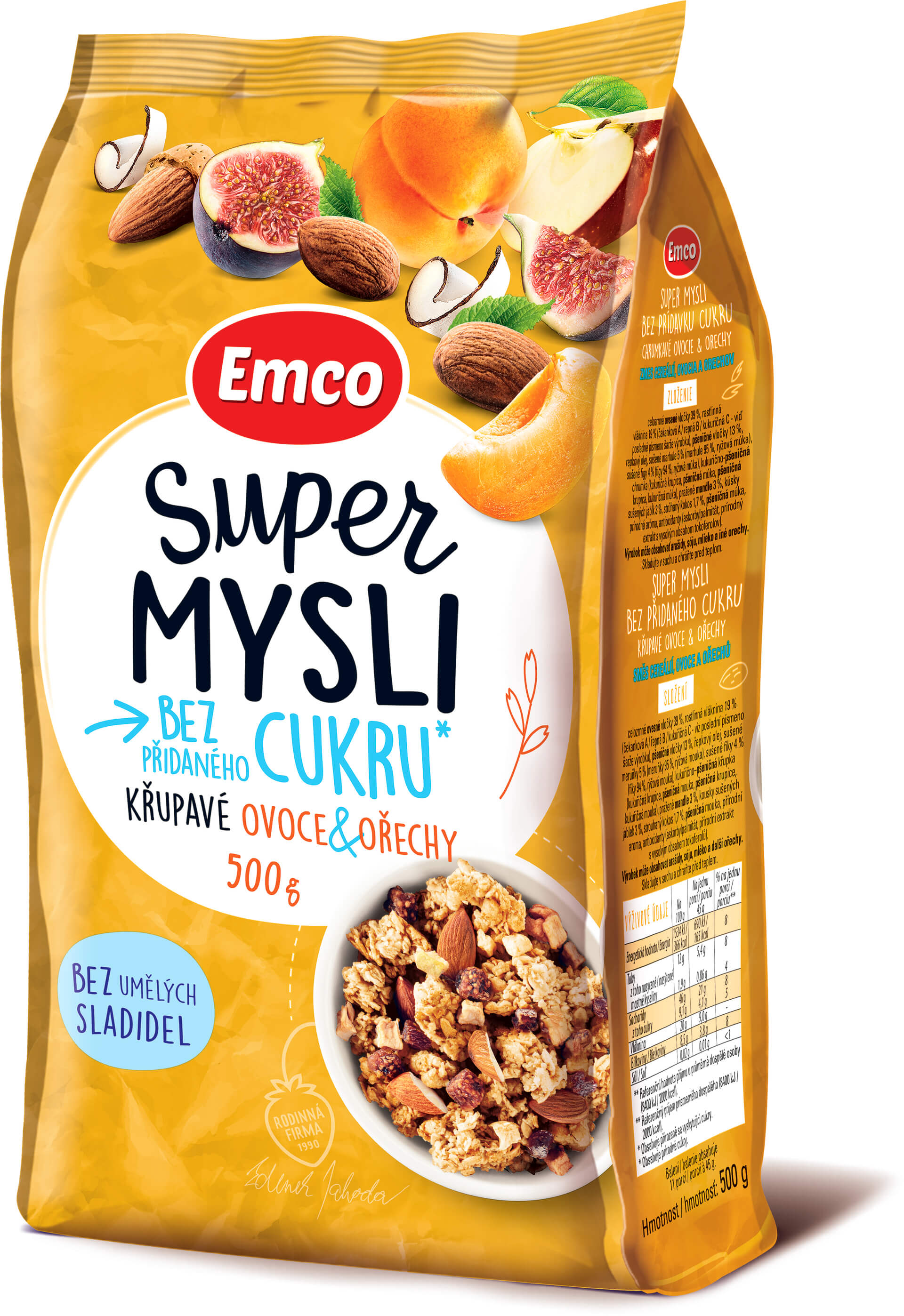 Levně Emco Super mysli ovoce a ořechy 500 g