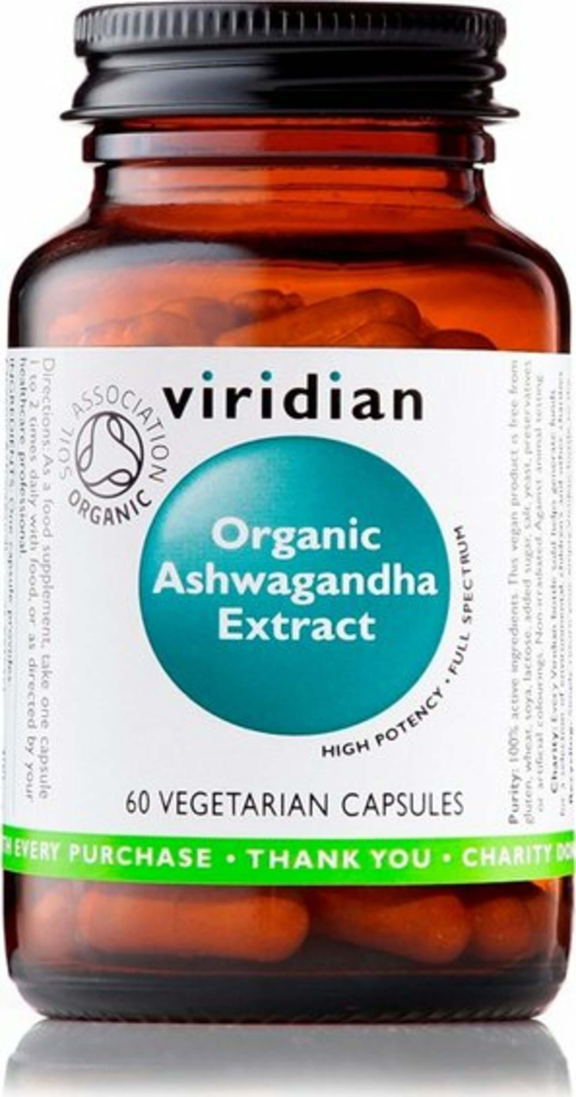 Levně Viridian Ashwagandha Extract Organic 60 kapslí
