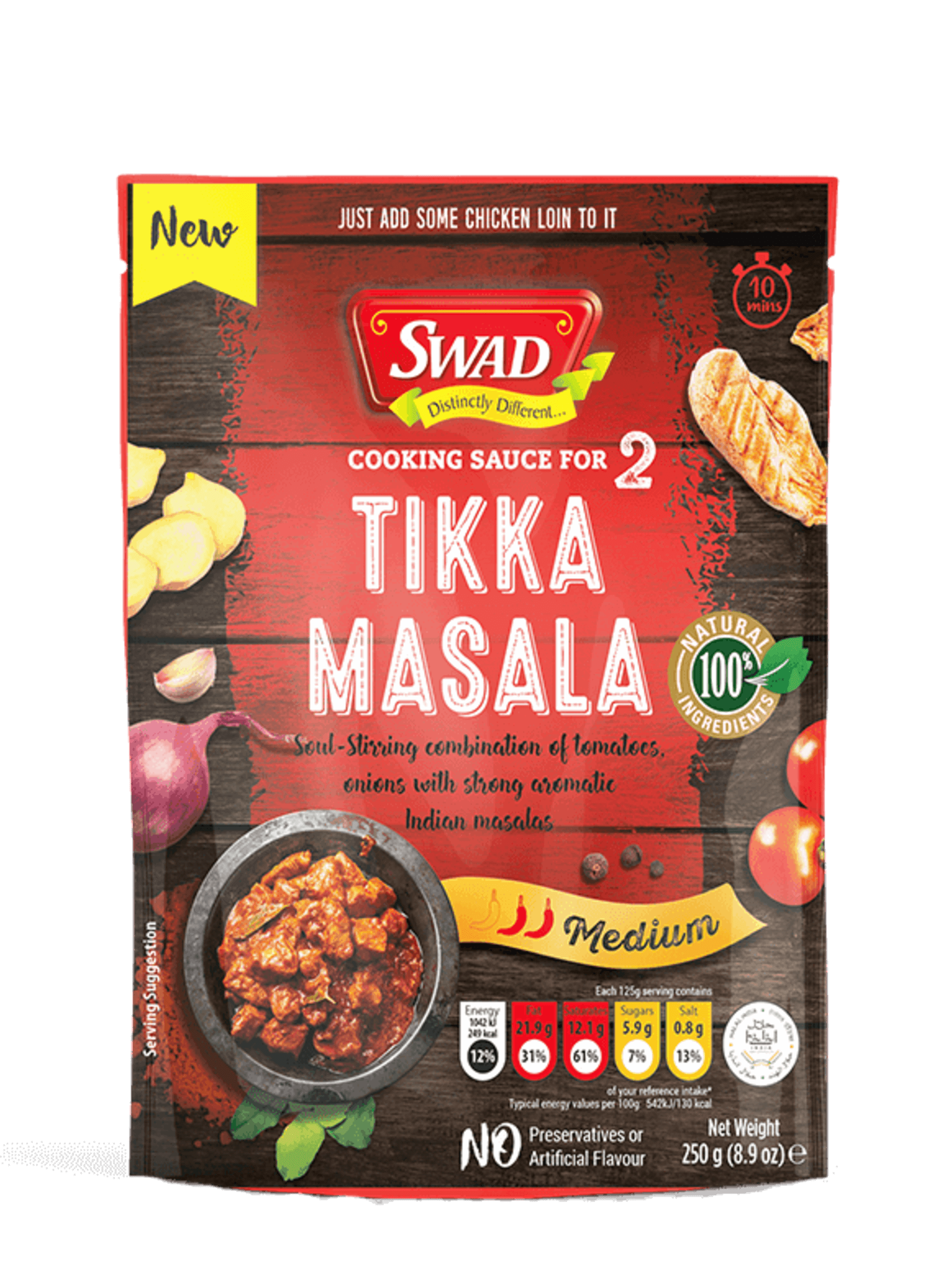 Levně Swad Tikka Masala hotová omáčka 250g