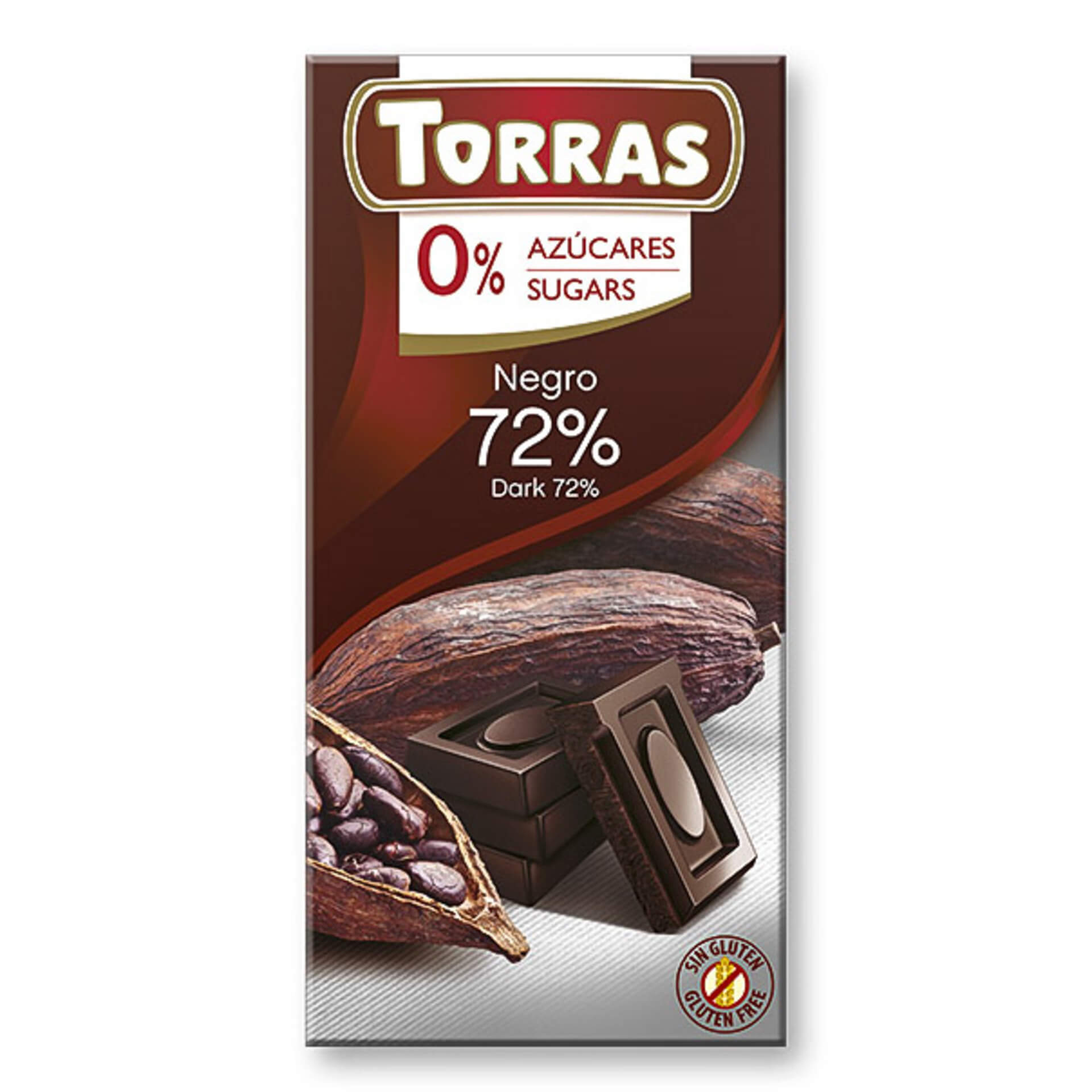 Levně Torras Hořká čokoláda 72% 75 g