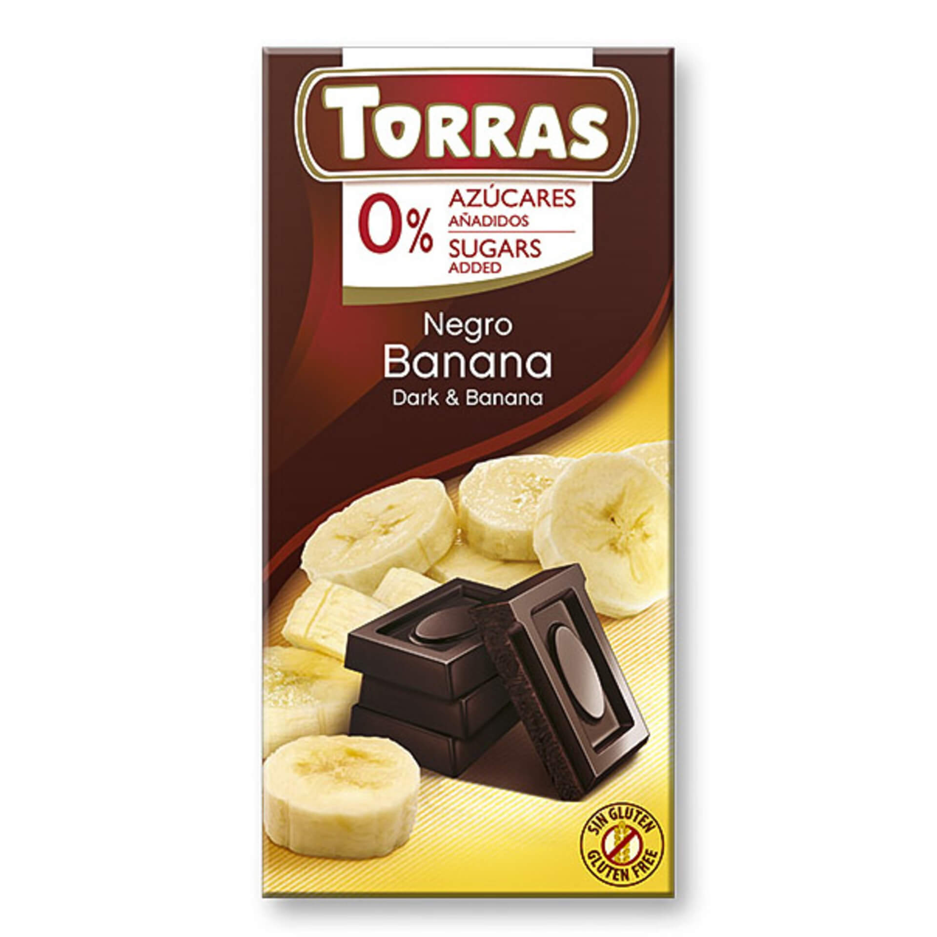 Levně Torras Hořká čokoláda s banánem 75 g