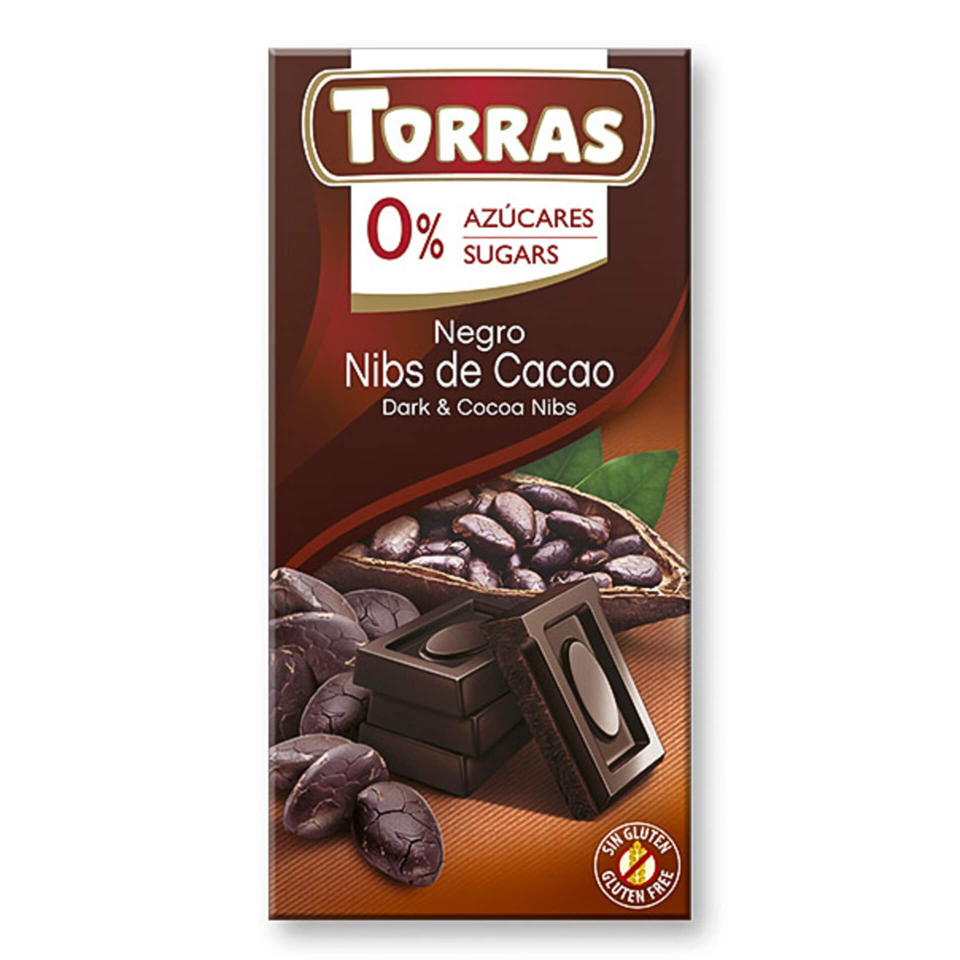 Levně Torras Hořká čokoláda s kakaovými boby 75 g