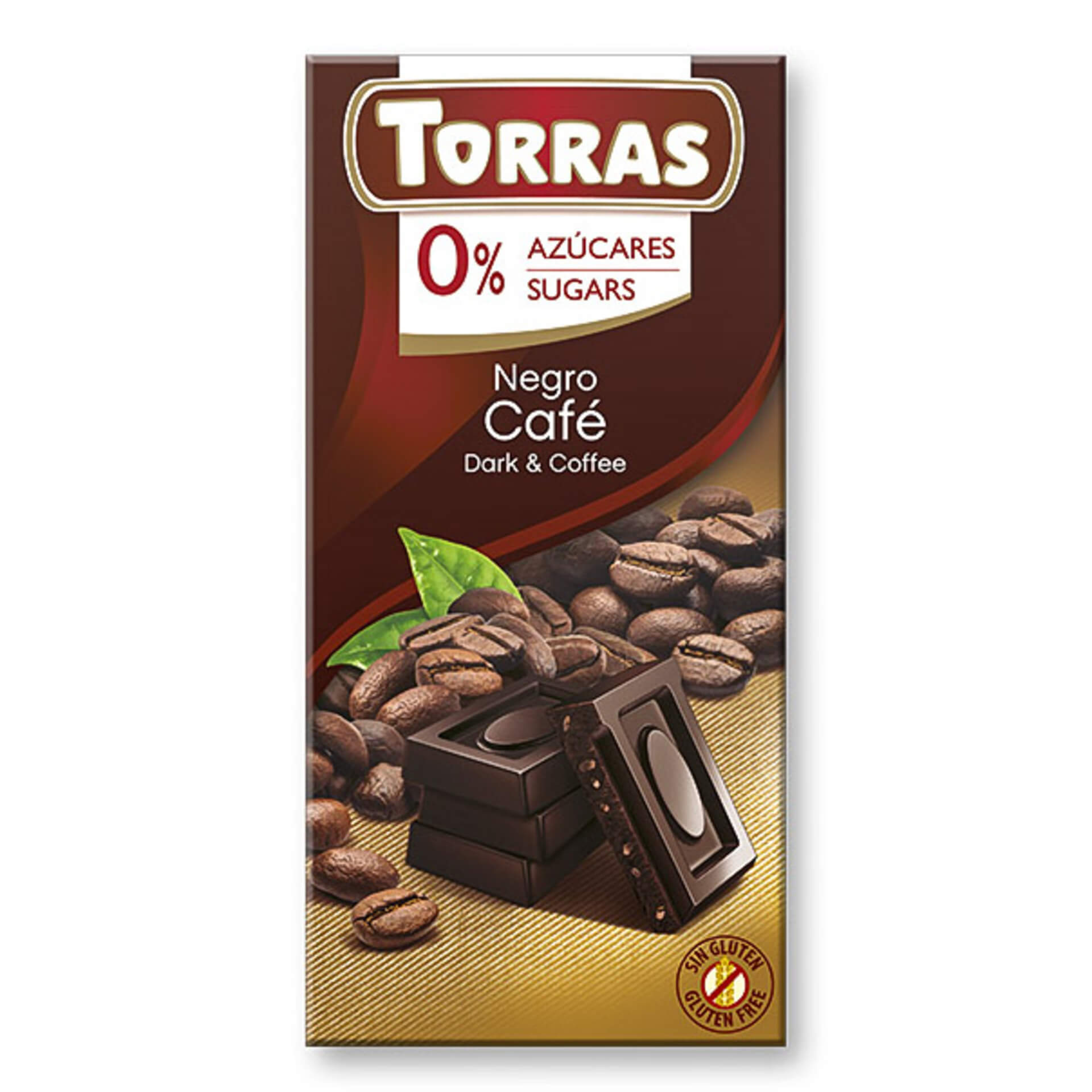 Levně Torras Hořká čokoláda s kávou 75 g
