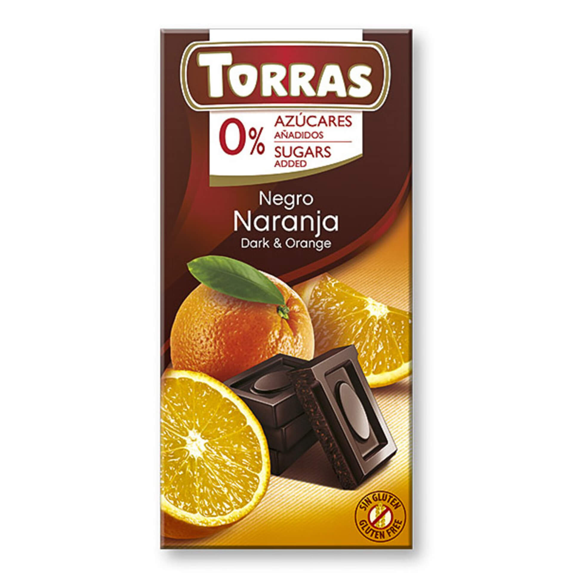 Levně Torras Hořká čokoláda s pomerančem 75 g