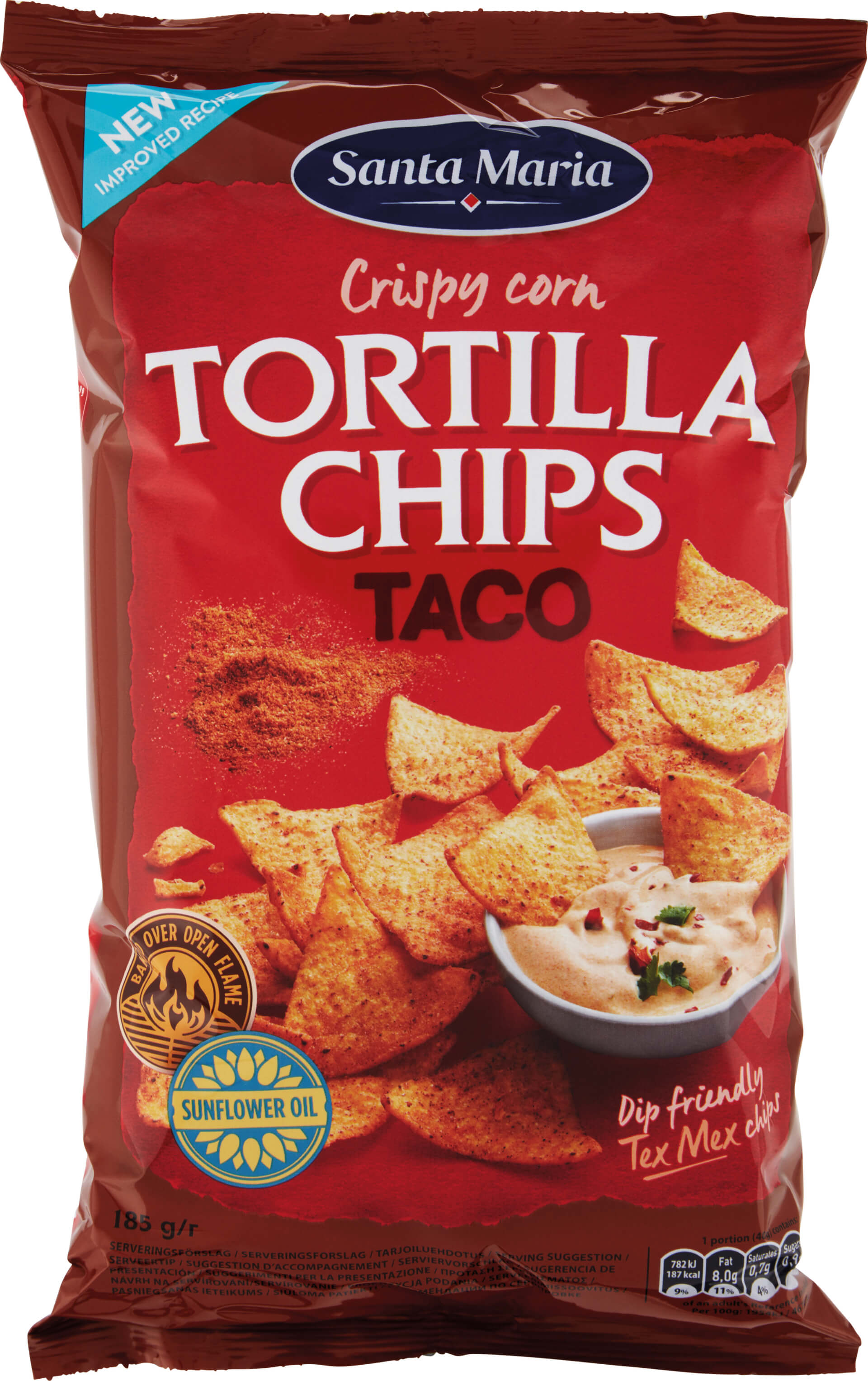 Levně Santa Maria Tortilla chips Taco 185 g