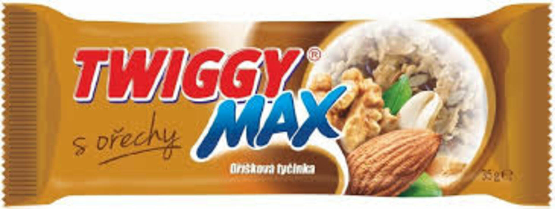 Levně Twiggy Max ořechové s ořechy 35 g