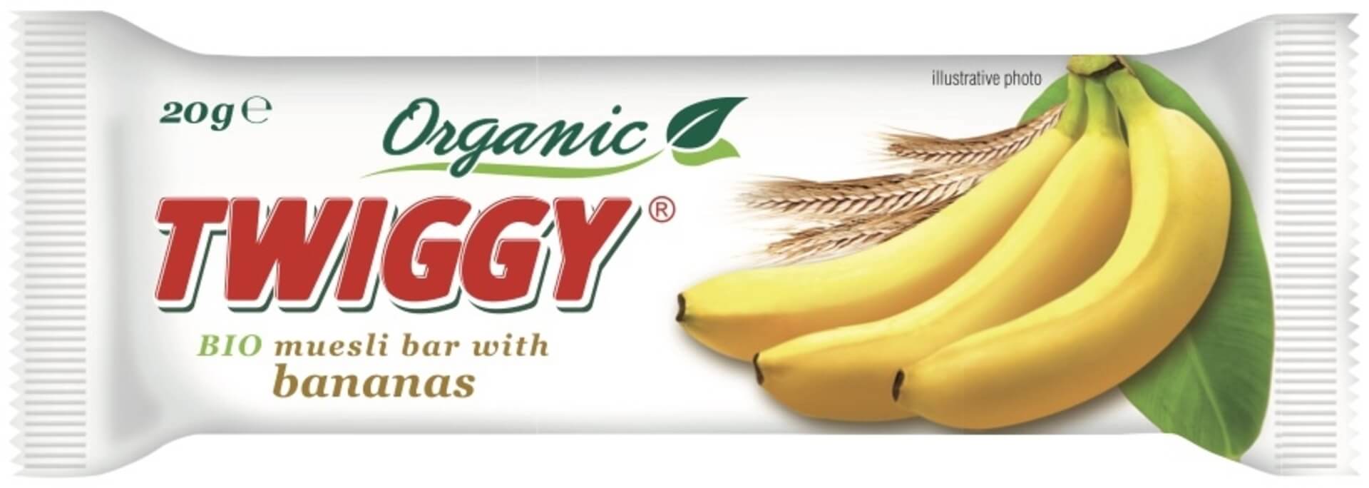 Levně Twiggy Müsli organic s banány 20 g BIO