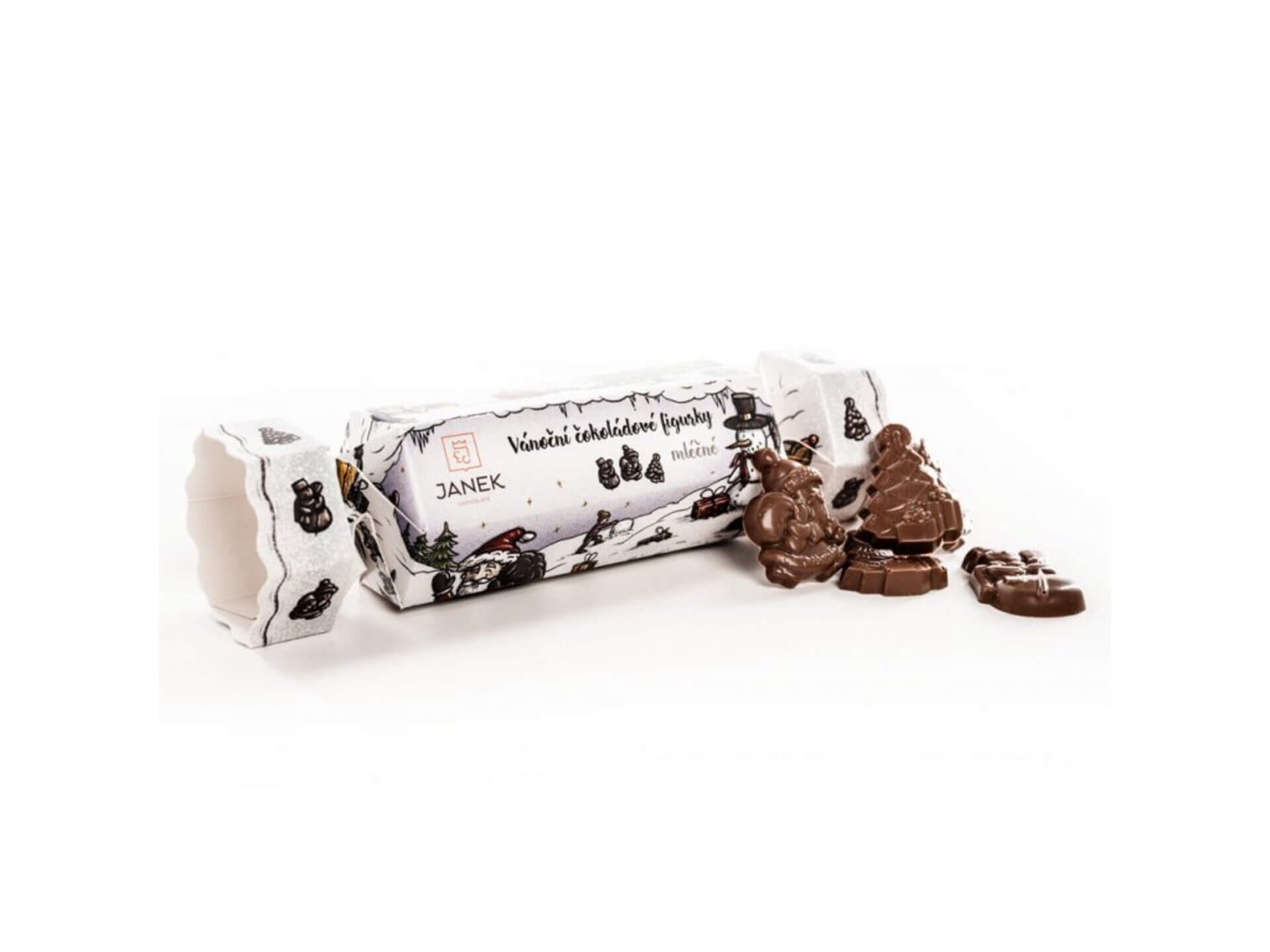 Čokoládovna Janek Vánoční bonbon s figurkami expirace