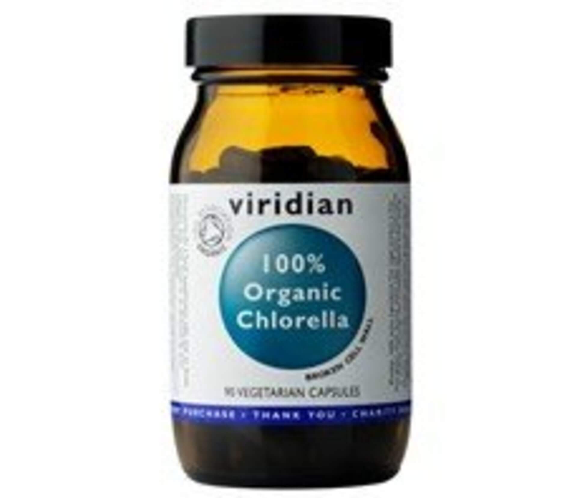 Levně Viridian 100% Organic Chlorella 90 kapslí