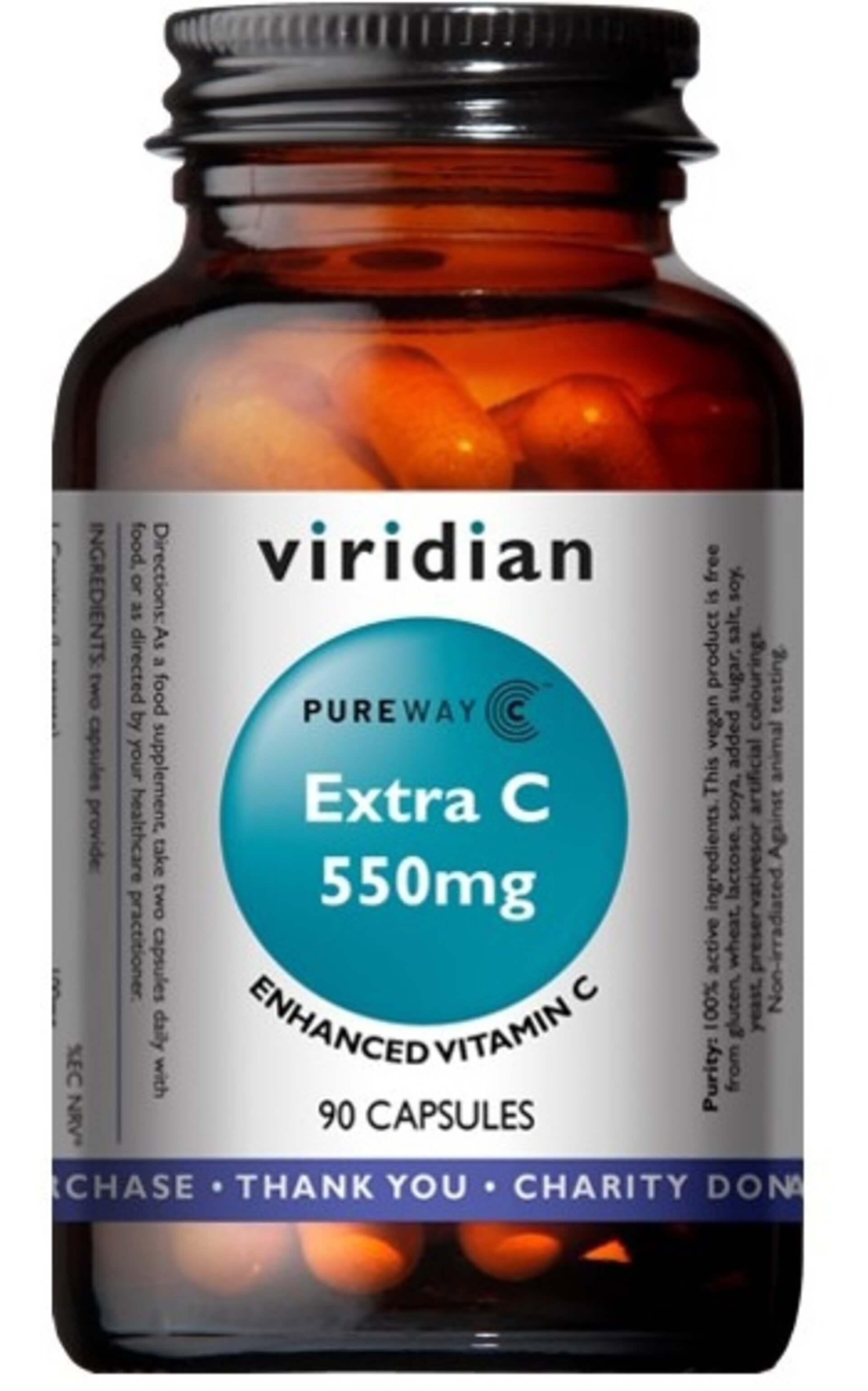 Levně Viridian Extra C 550 mg 90 kapslí
