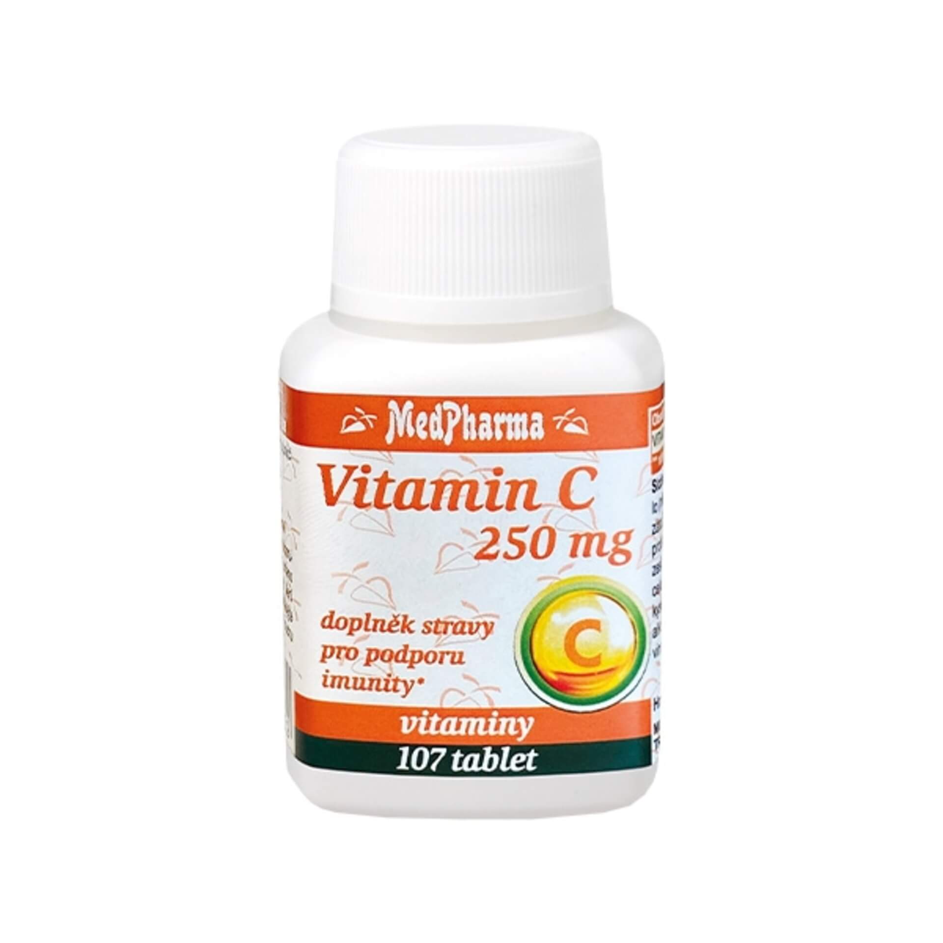 Levně MedPharma Vitamin C 250 mg 107 tablet