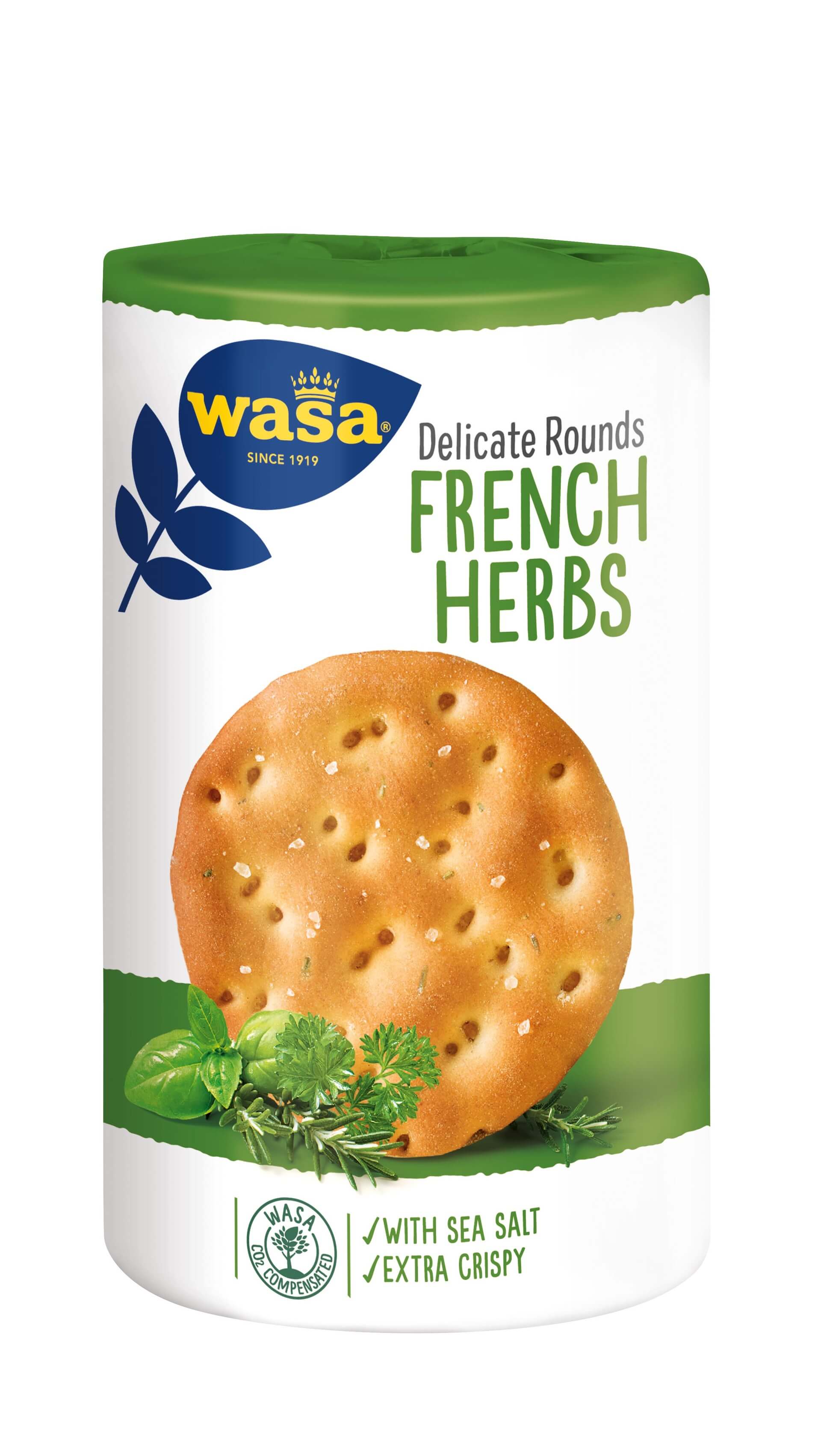 Wasa Delicate Rounds francouzské bylinky 205 g