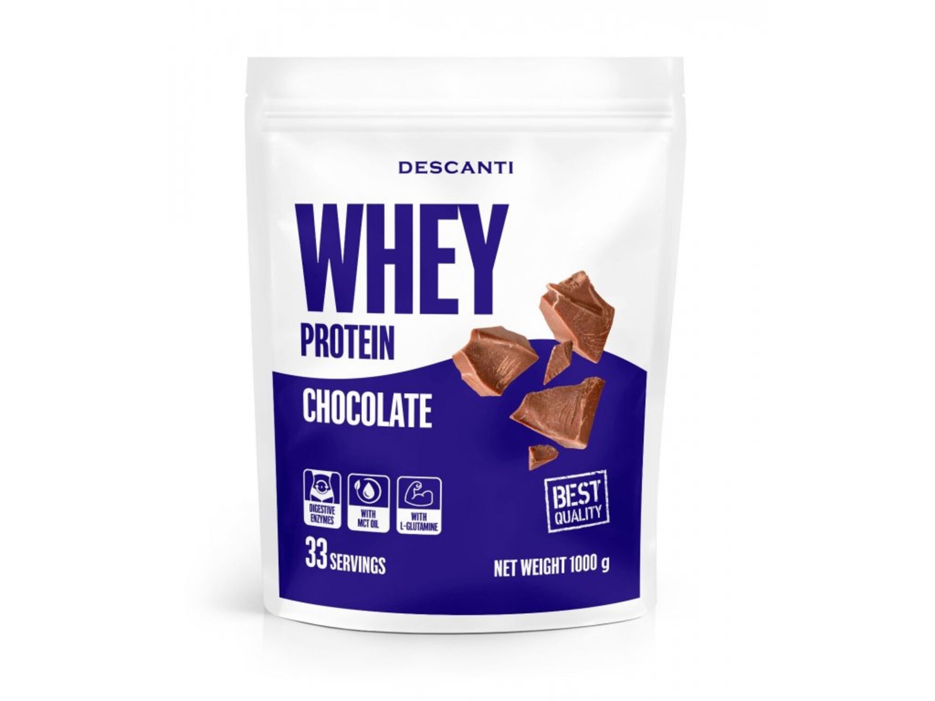 Levně Descanti Whey Protein Chocolate 1000 g