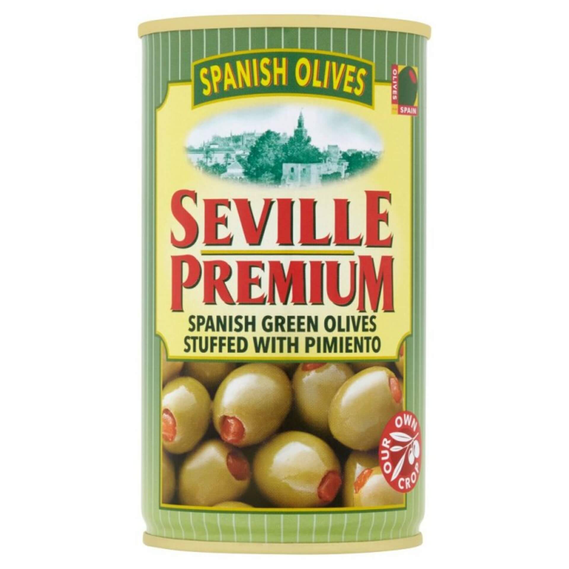 Levně Seville premium Zelené olivy s papričkou 350 g