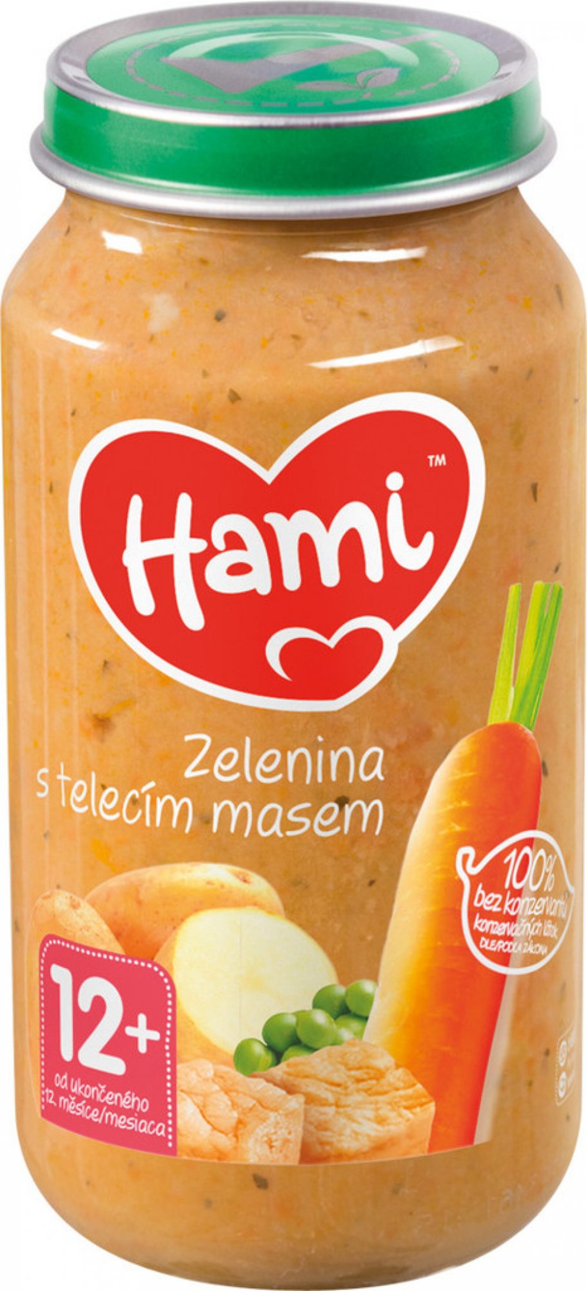 Levně Hami Masozeleninový příkrm Zelenina s telecím masem 250 g