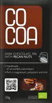 Cocoa Čokoláda 70% s pekanovými ořechy BIO 50 g