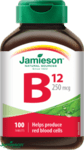 Jamieson Vitamín B12 methylkobalamín 250 µg 100 tablet