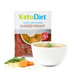 KetoDiet Proteinová polévka hovězí s nudlemi (7 porcí) 231 g