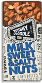 Johny Doodle Mléčná čokoláda, sladké a slané ořechy 150 g
